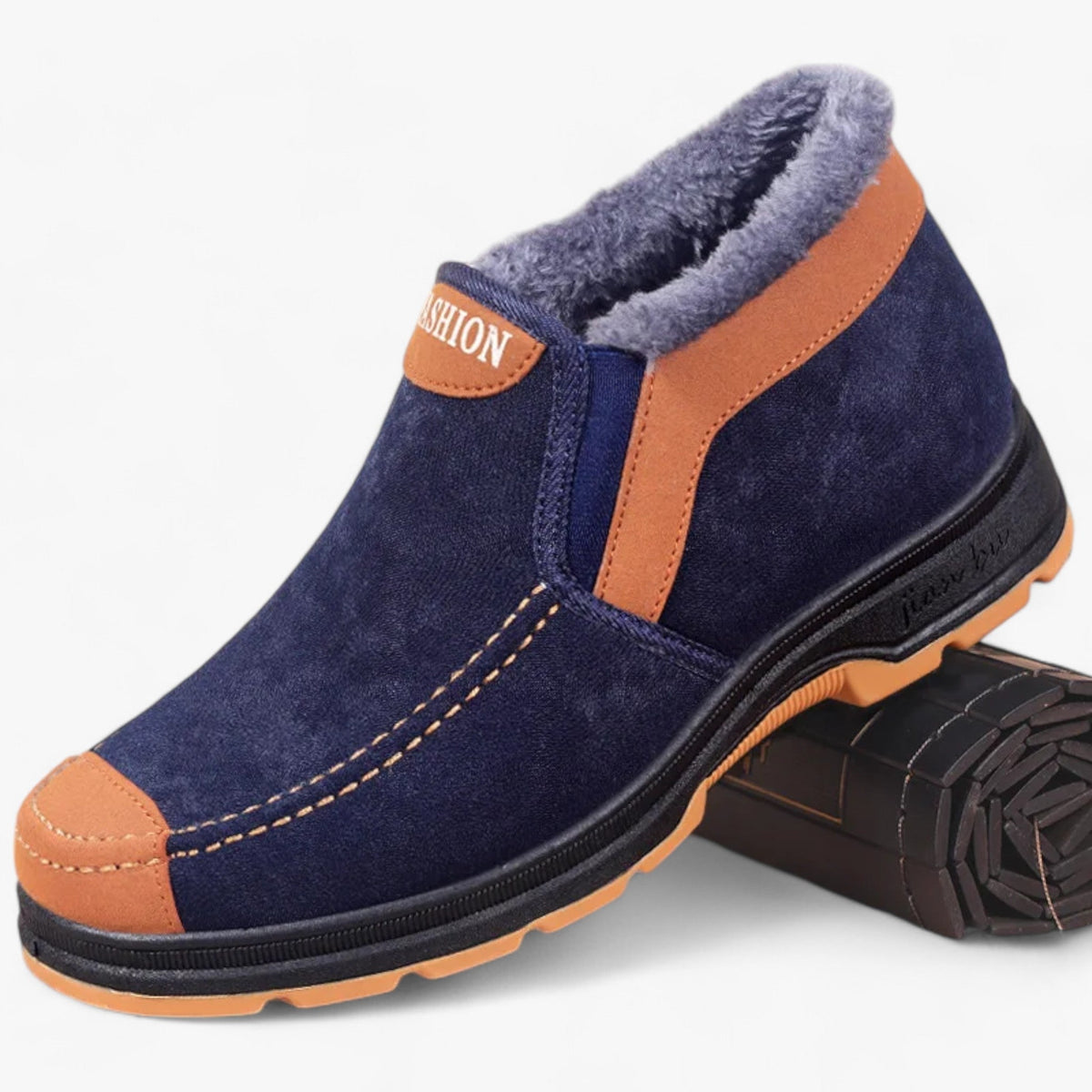 men's fashion : Carter | Heren Winter Katoenen Schoenen - Gezellige Warmte voor een Comfortabele Wandeling in Blauw van Pantinoshop