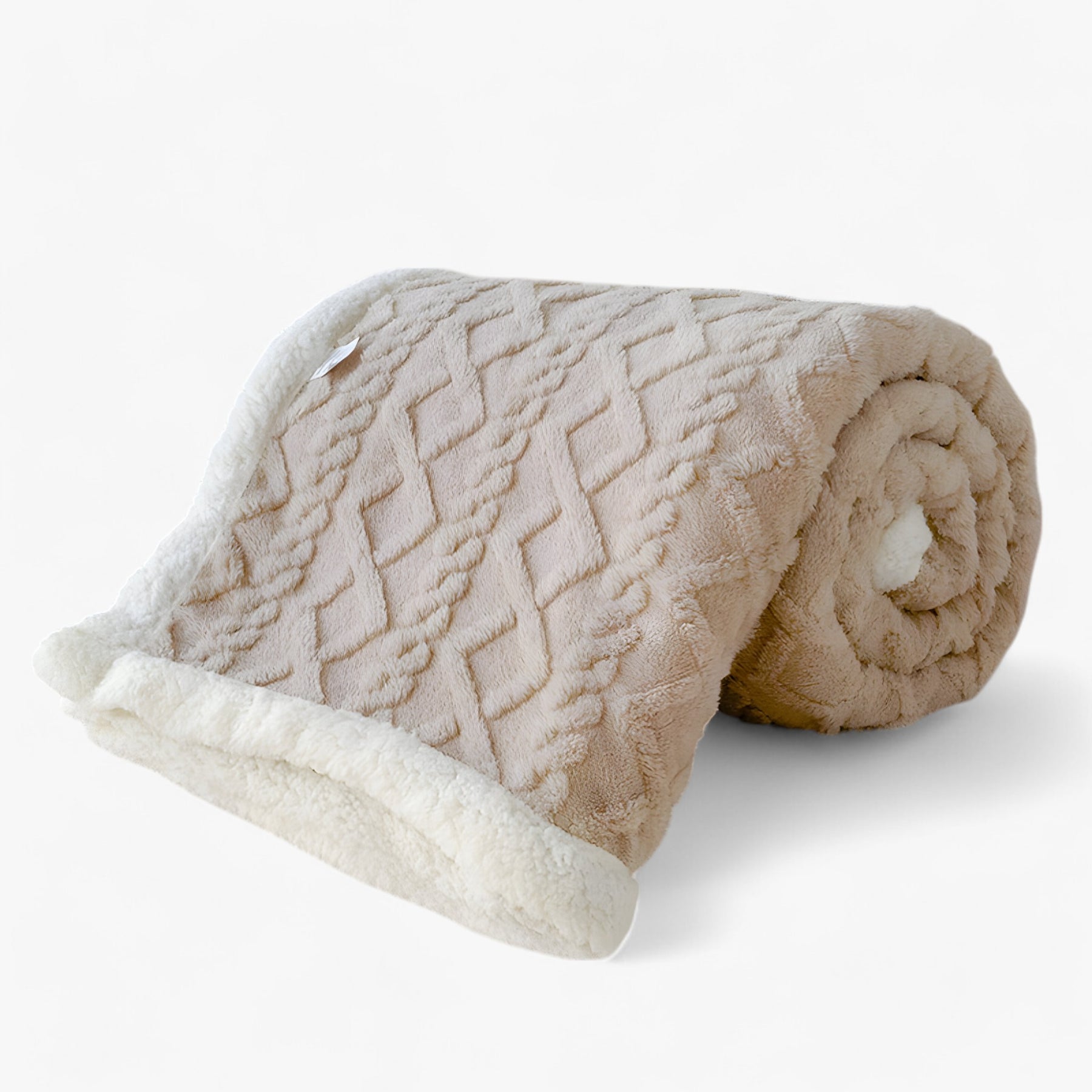 home & garden : Nora | Dubbel Dikke Winterdeken - Super Zacht en Warm in Beige Bruin van Pantinoshop