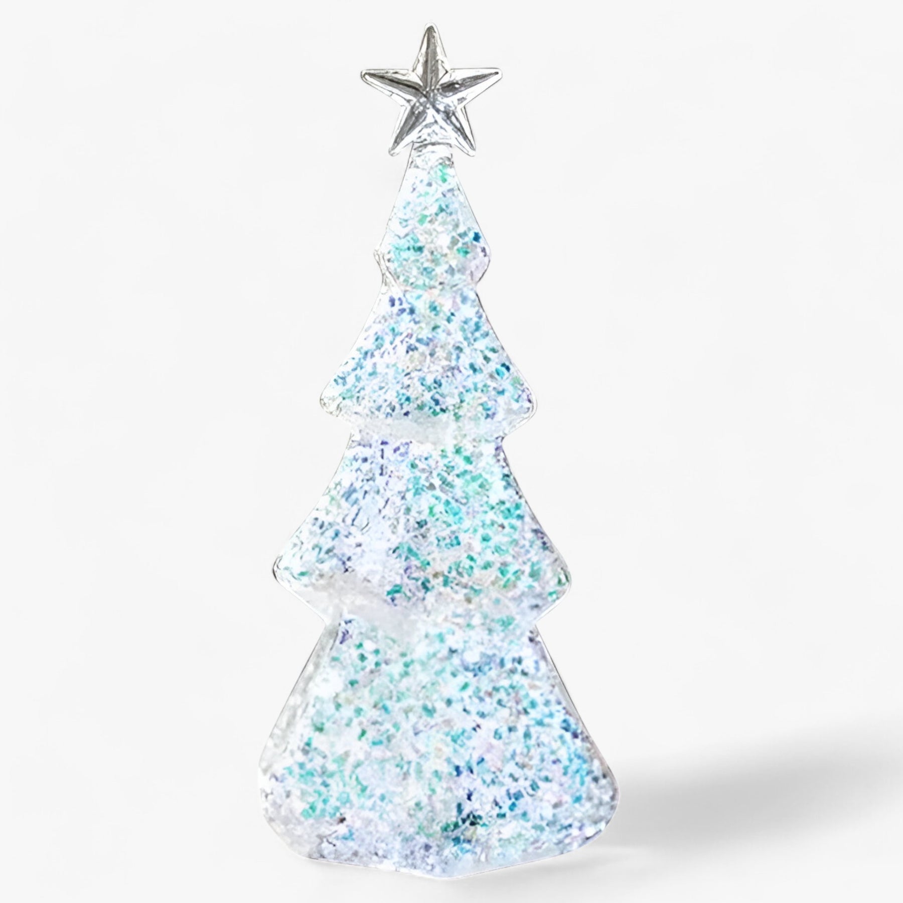 home & garden : Luna | Glazen Verlichte Kerstboom in Blauwe Stippels van Pantinoshop