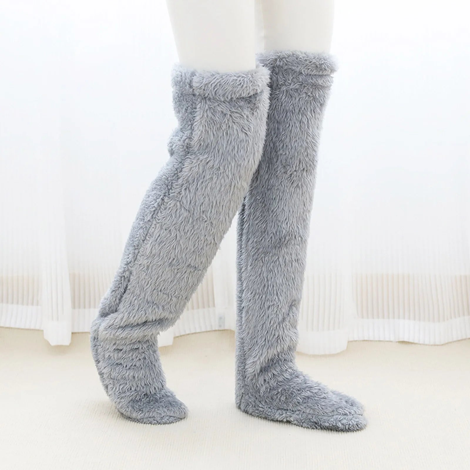 men's fashion : ComfySocks - Blijf knus en warm deze winter! in Grijs One Size van Pantino