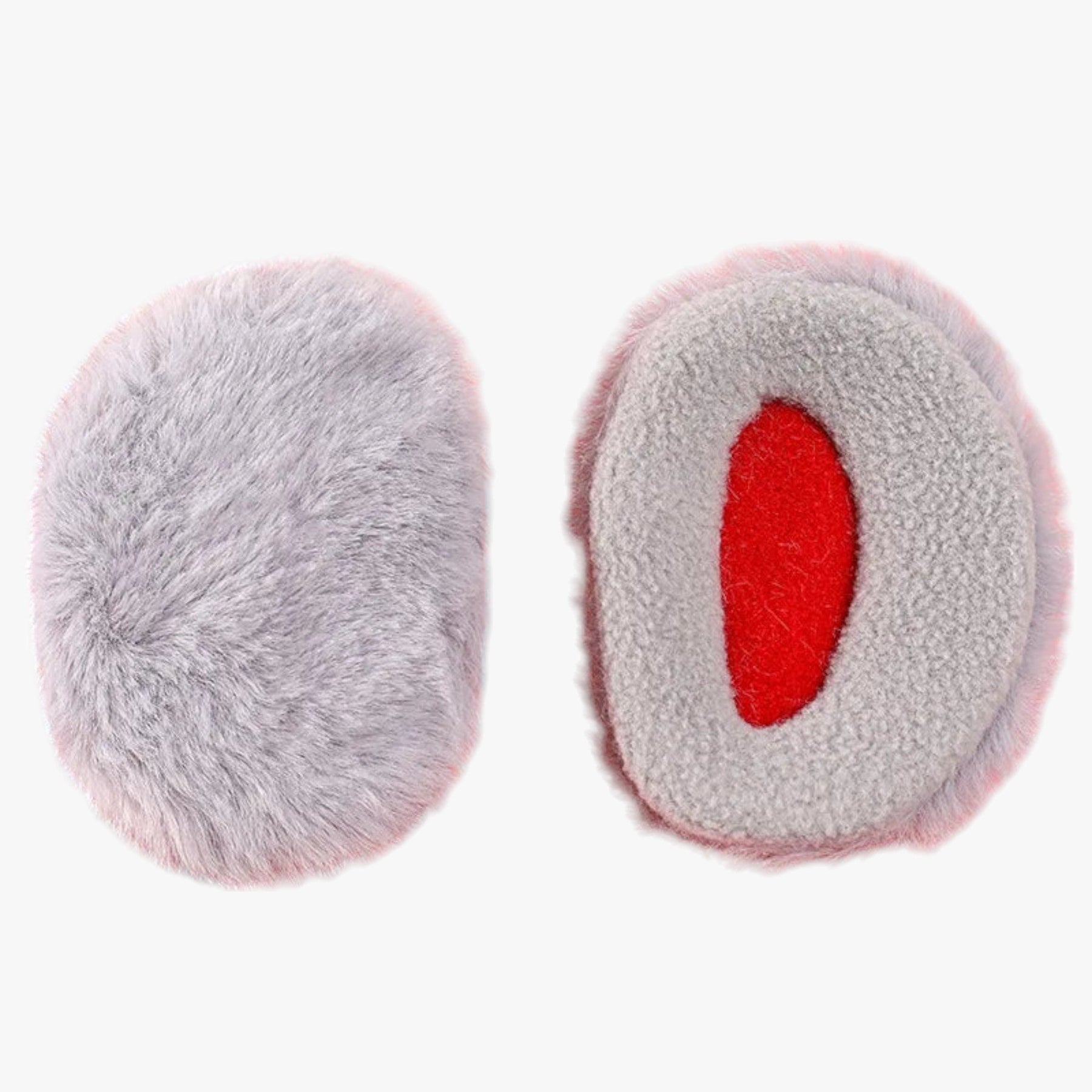 accessories : Millie | Fleece oorbeschermers zonder band - Ultieme winterwarmte in Grijs-Groot van Pantino