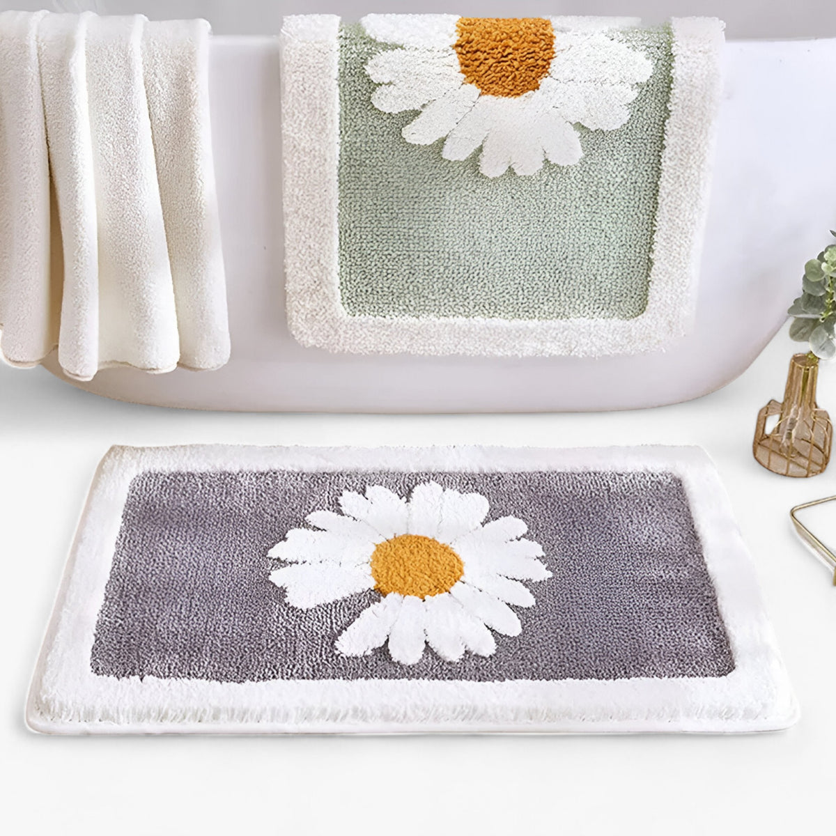 home & garden : Daisy | Pluizig badkamerkleed - stijlvol en functioneel in van Pantinoshop