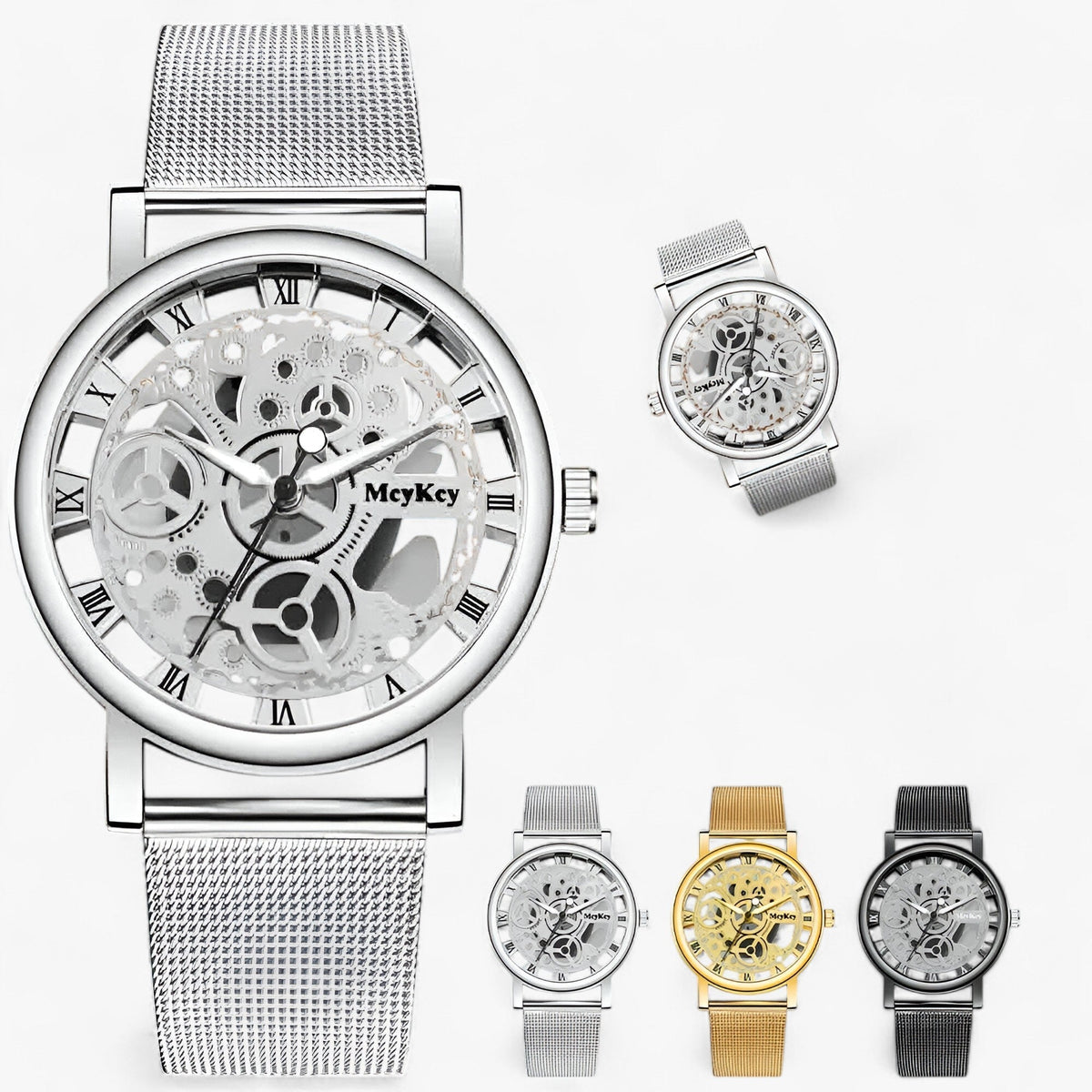 watches : Keithleen | Trendy Skelethorloge - Elegante metalen horloge voor vrouwen in van Pantino