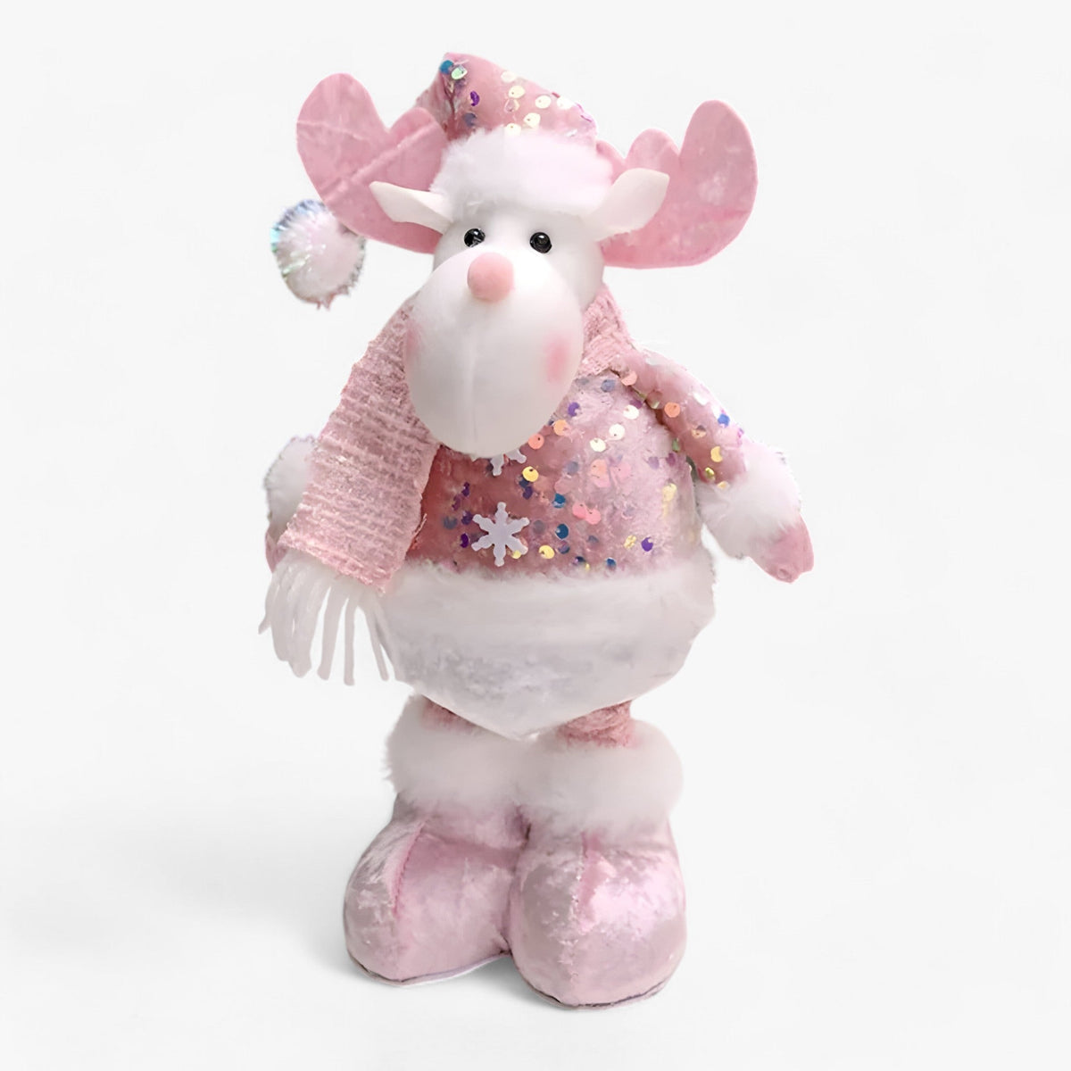 home & garden : Fantastische Winter | Kerstdecoraties Benodigdheden Sneeuwman Oude Roze - Voeg een Beetje Magie Toe aan Uw Interieur in Élan 1STK van Pantinoshop