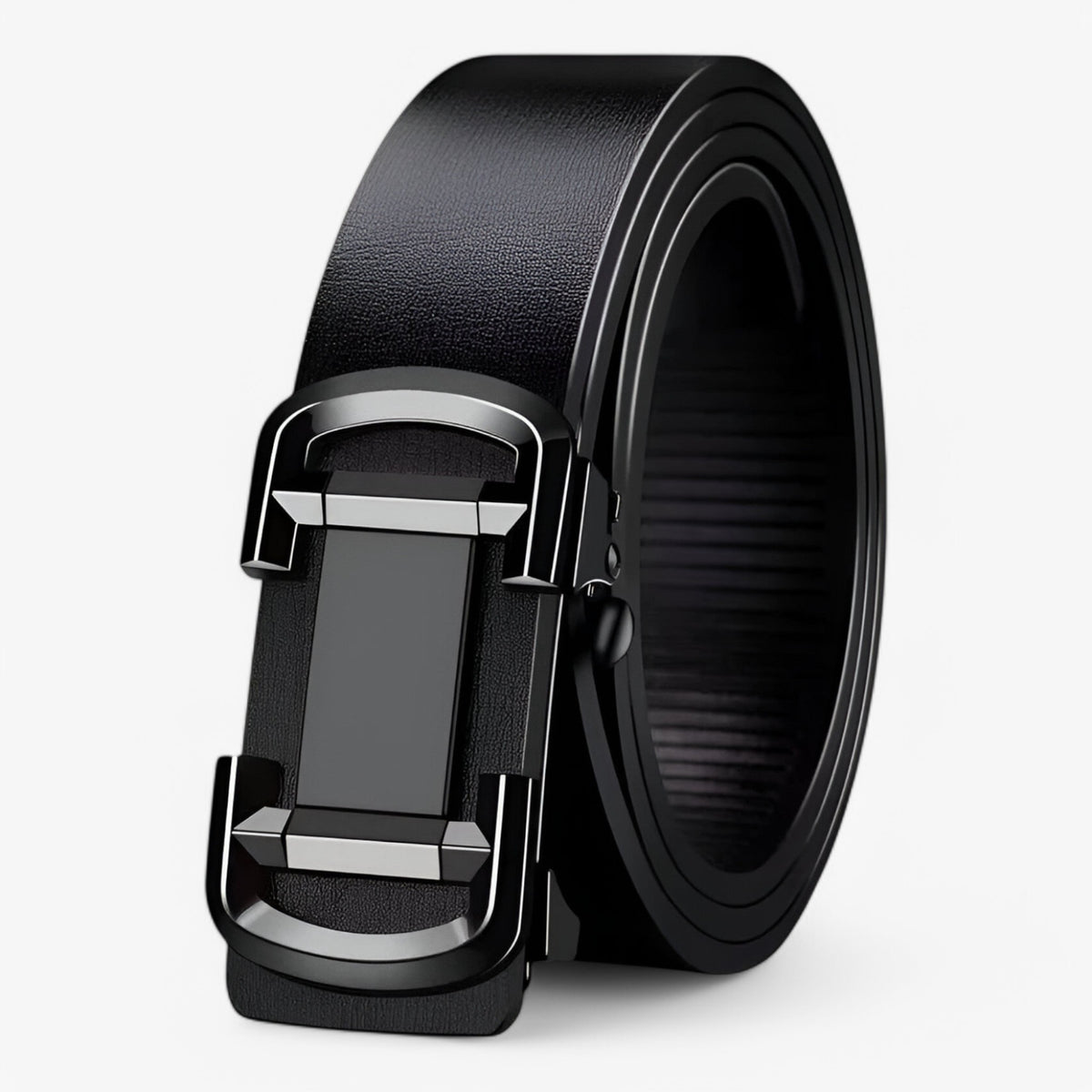 men's fashion : Klassieke Leren Heren Riem in Zwart van Pantino