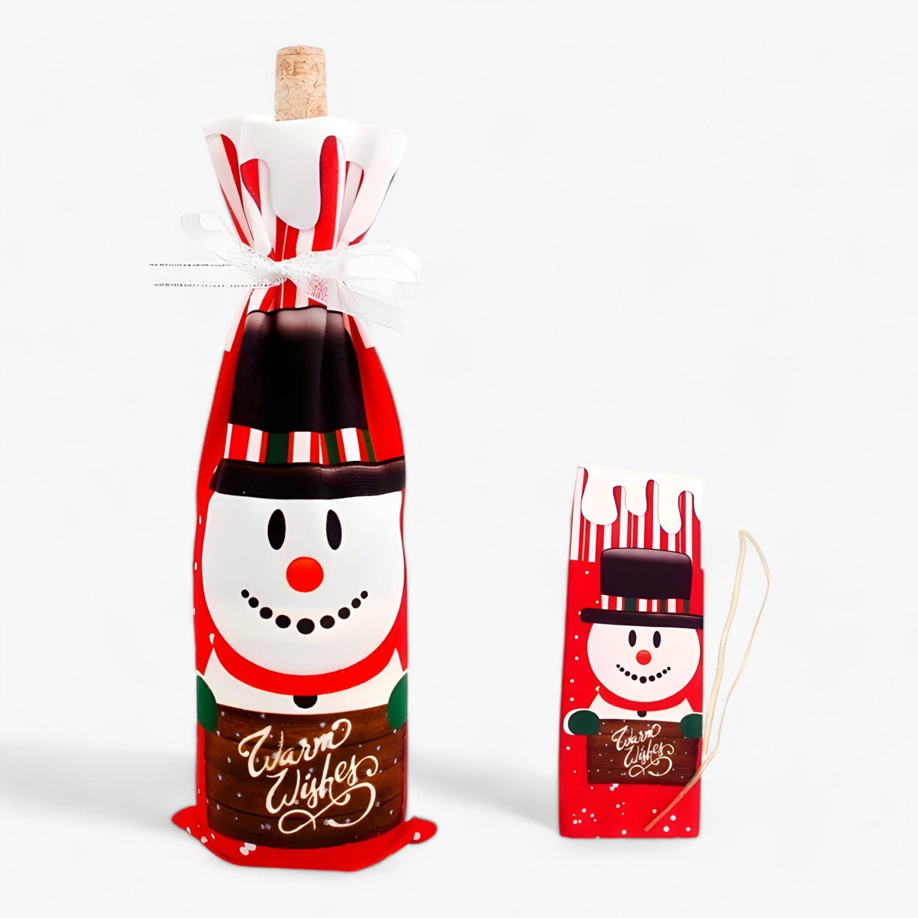 home & garden : FengRise Decoratie | Flessenhoes Kerstman - Kerstsocken Cadeaustandaard - Kerstservies - Nieuwjaarsgeschenk in 4 14x16cm van Pantinoshop