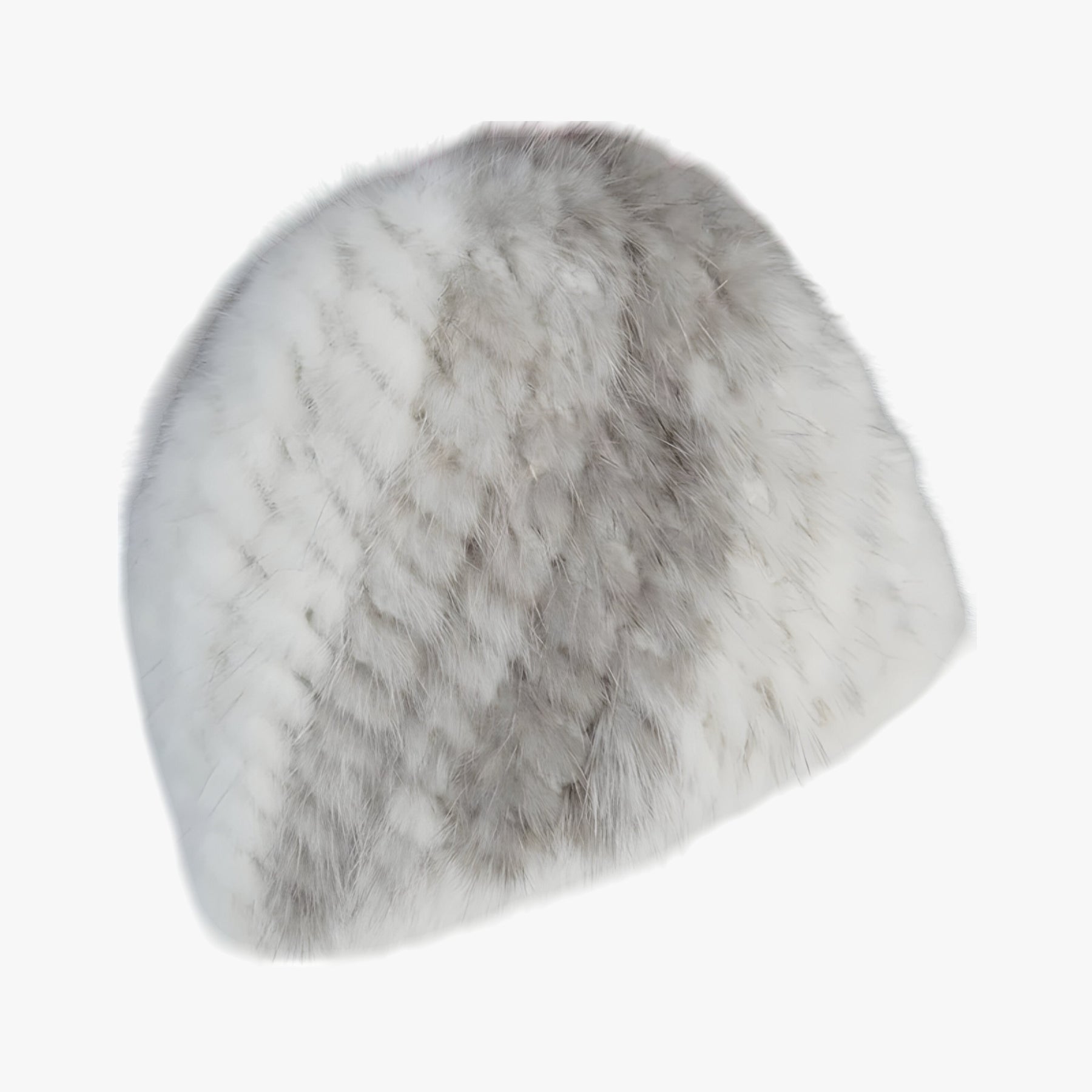 men's fashion : Celeste | Luxe Mink Bont Muts - Winterse Warmte & Elegantie in kruis nerts wit Goede elasticiteit van Pantino
