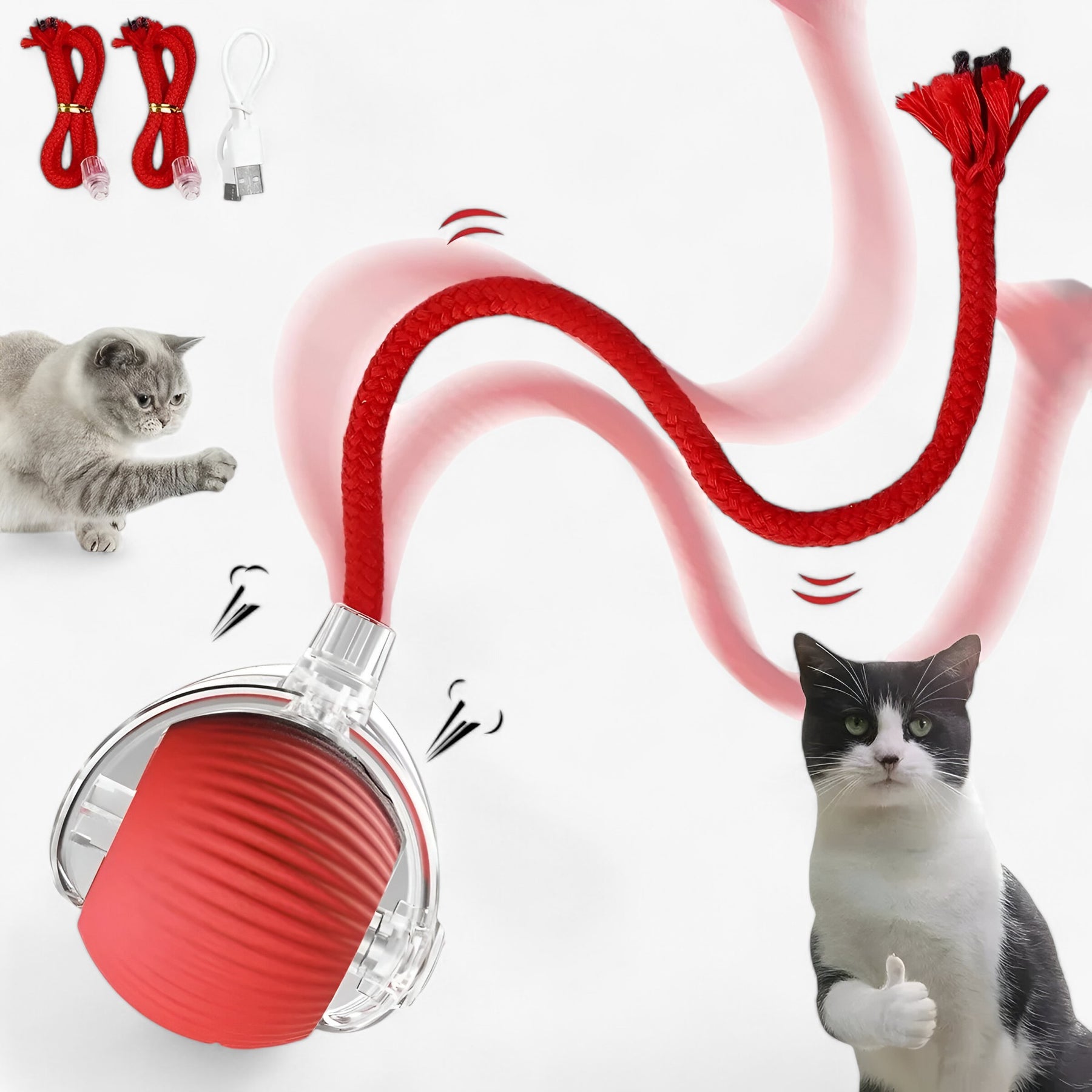 Luna | Slimme Speelbal voor Katten - €25 : Luna | Slimme Speelbal voor Katten in van Pantinoshop