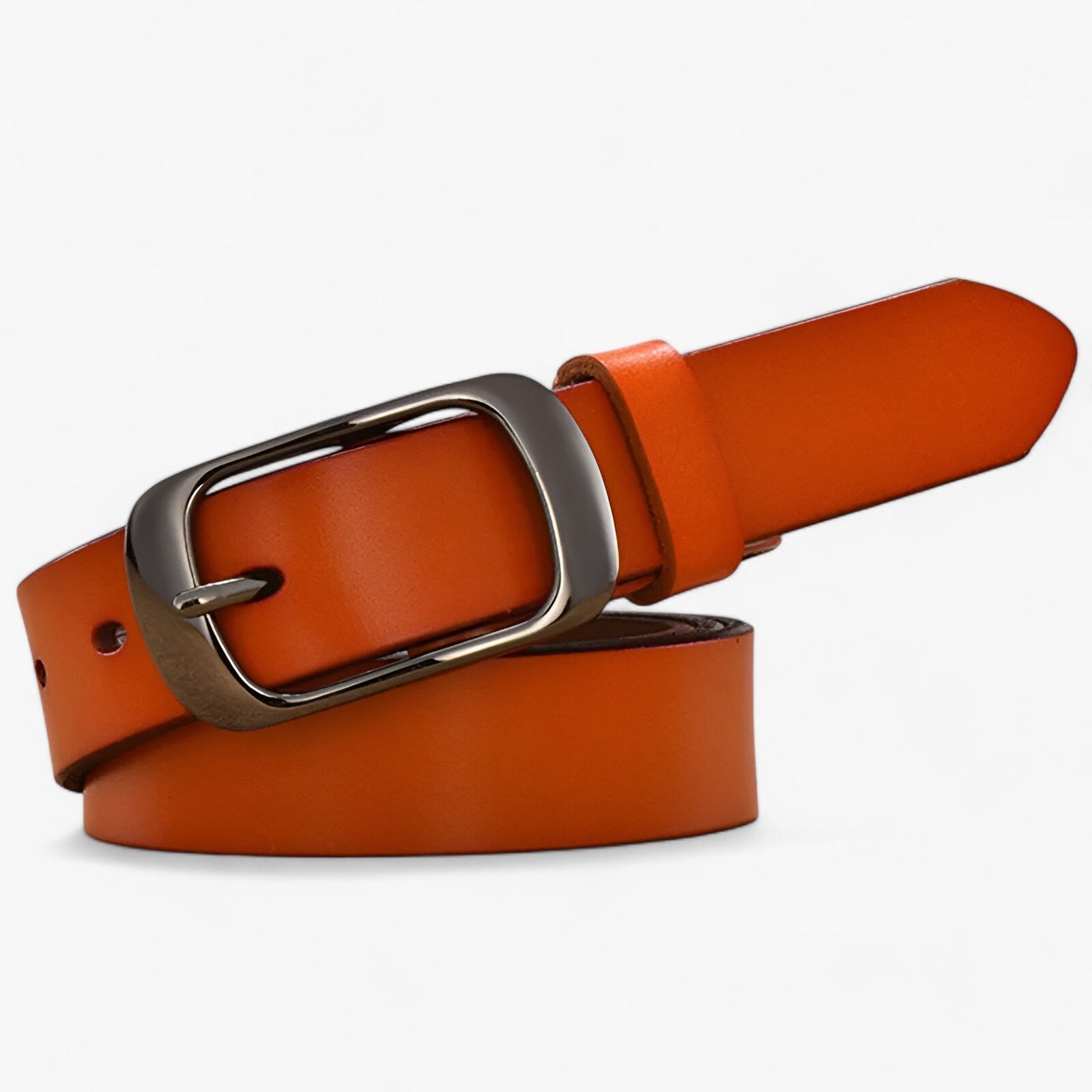 men's fashion : Kisha | Premium leren riem - Casual pasvorm voor jeans in bruin Kina van Pantino