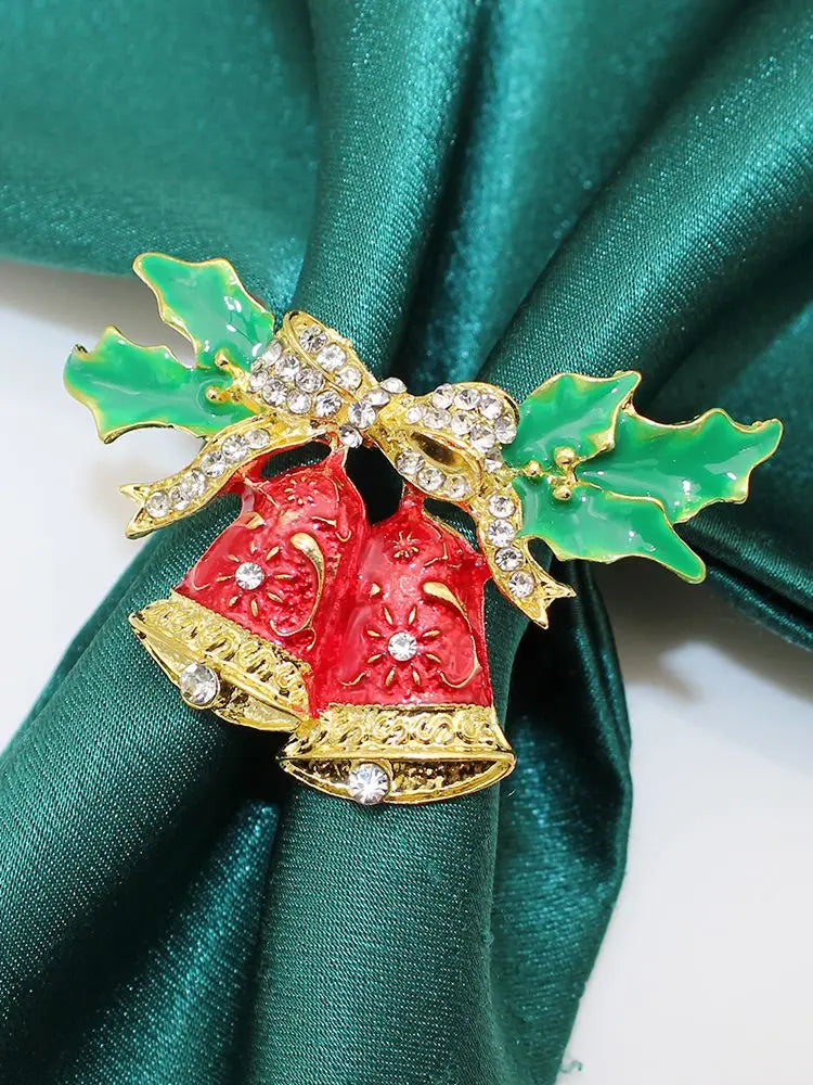 home & garden : Vakantie Elegantie | 6 Kerstservettenringen met Dennenappels - Perfect in 1 van Pantinoshop