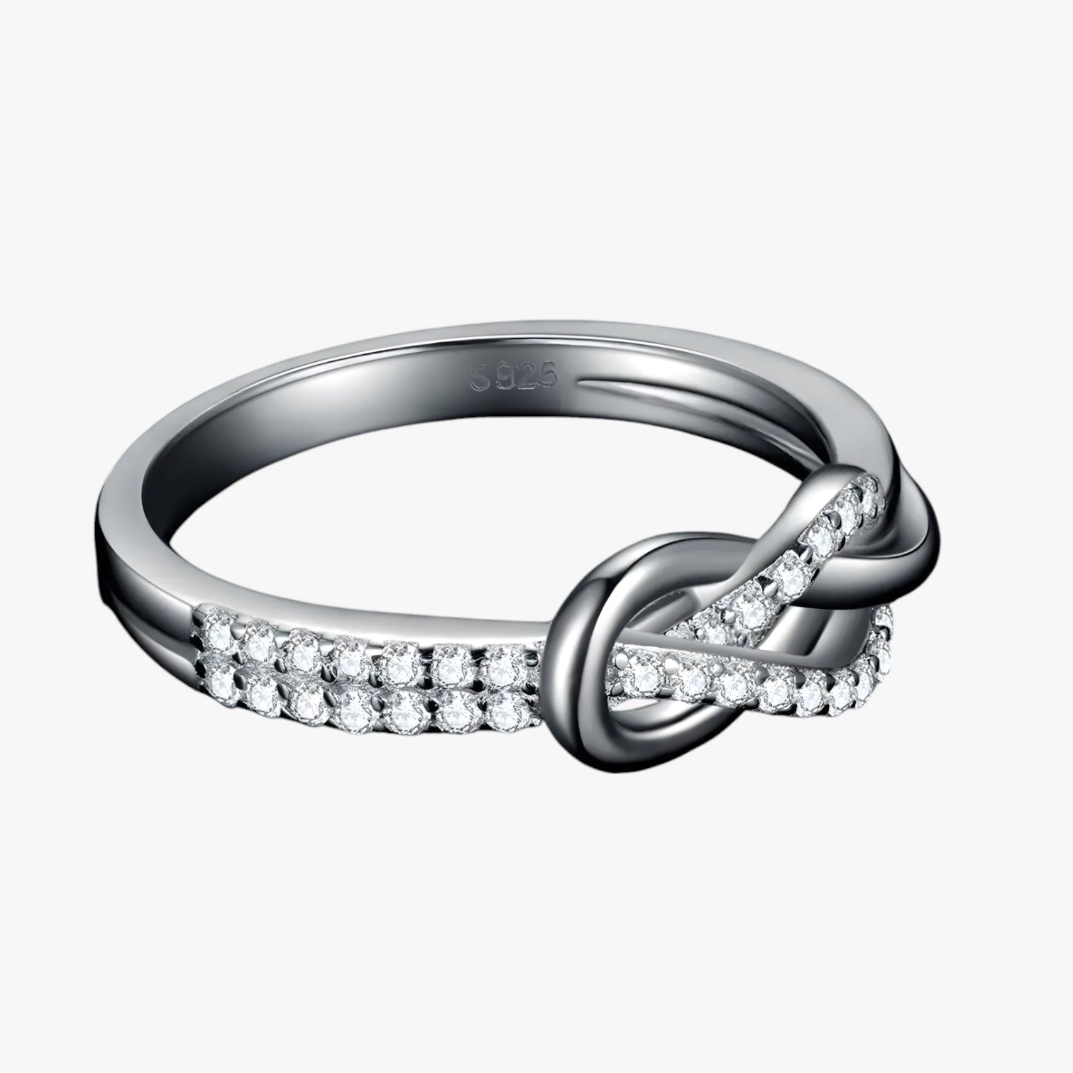 accessories : Stina Oneindige Knoop Ring - Tijdloze elegantie in sterling zilver in van Pantinoshop