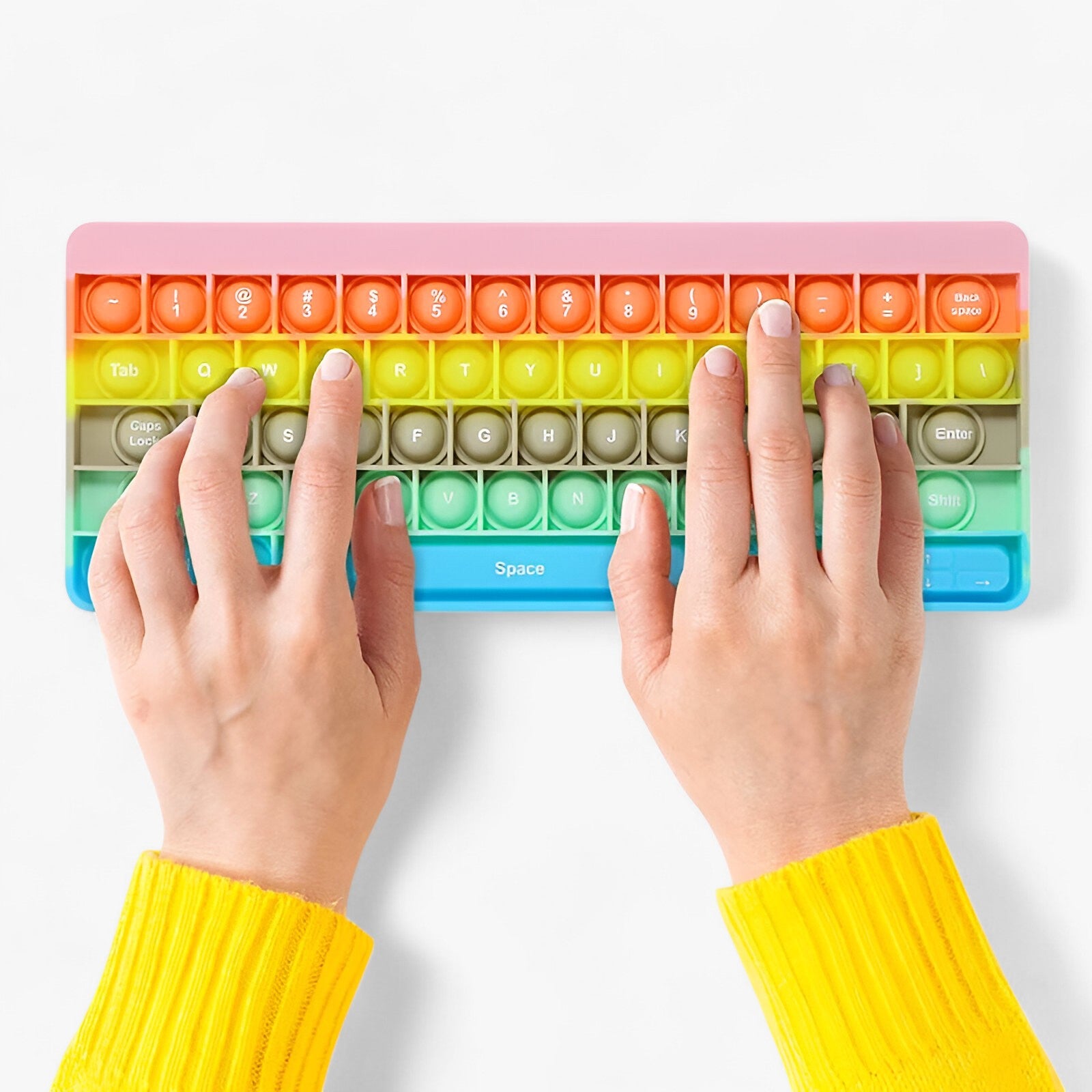 gadgets : Kyle | Regenboog Fidget Toetsenbord - Stressvrij Speelplezier in van Pantinoshop