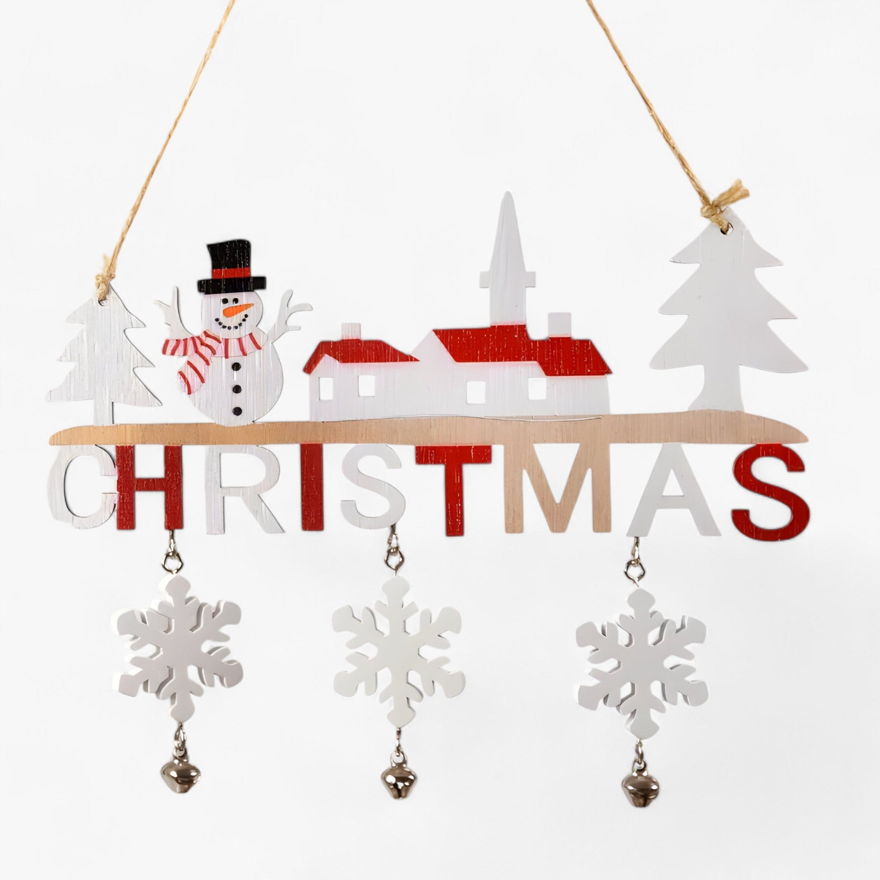 home & garden : Gnorman Houten Kabouter Hangend Ornament - Feestelijk en grillig decor in 4 van Pantino