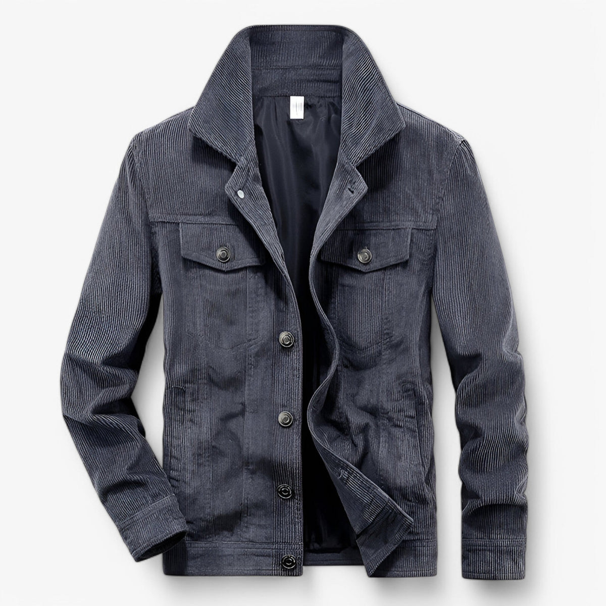 : Robert | Corduroy Jas - Vintage en trendy in Grijs van Pantinoshop