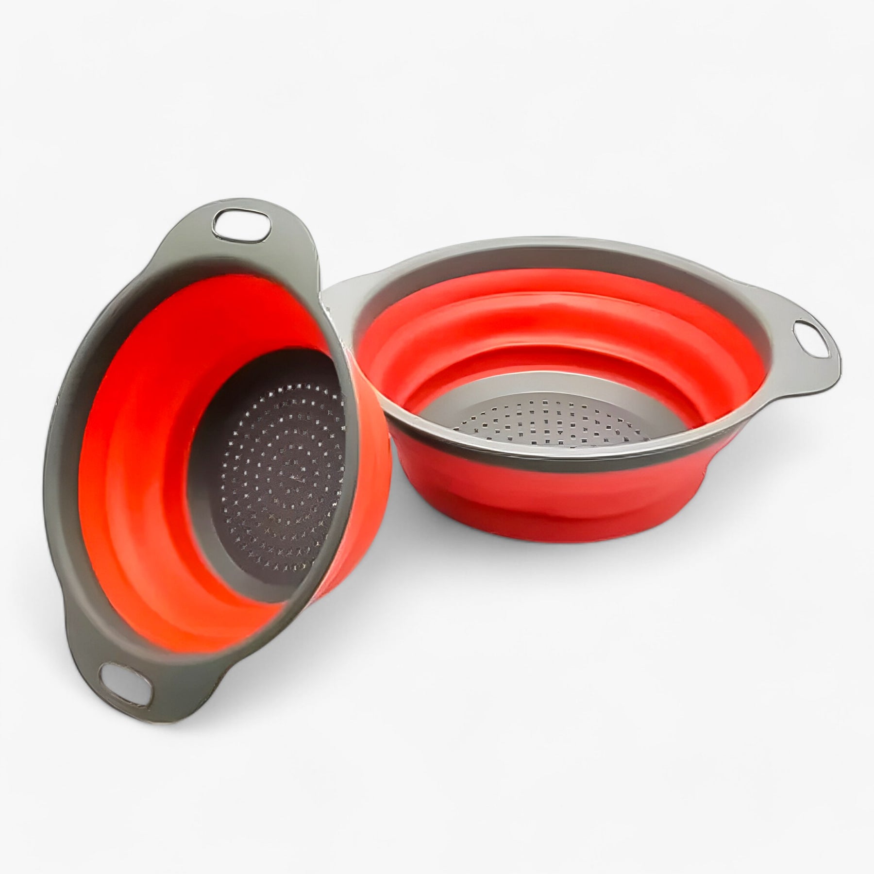 home & garden : Mila | Opvouwbare Zeef en Wasmand voor Groente & Fruit in Rood van Pantinoshop