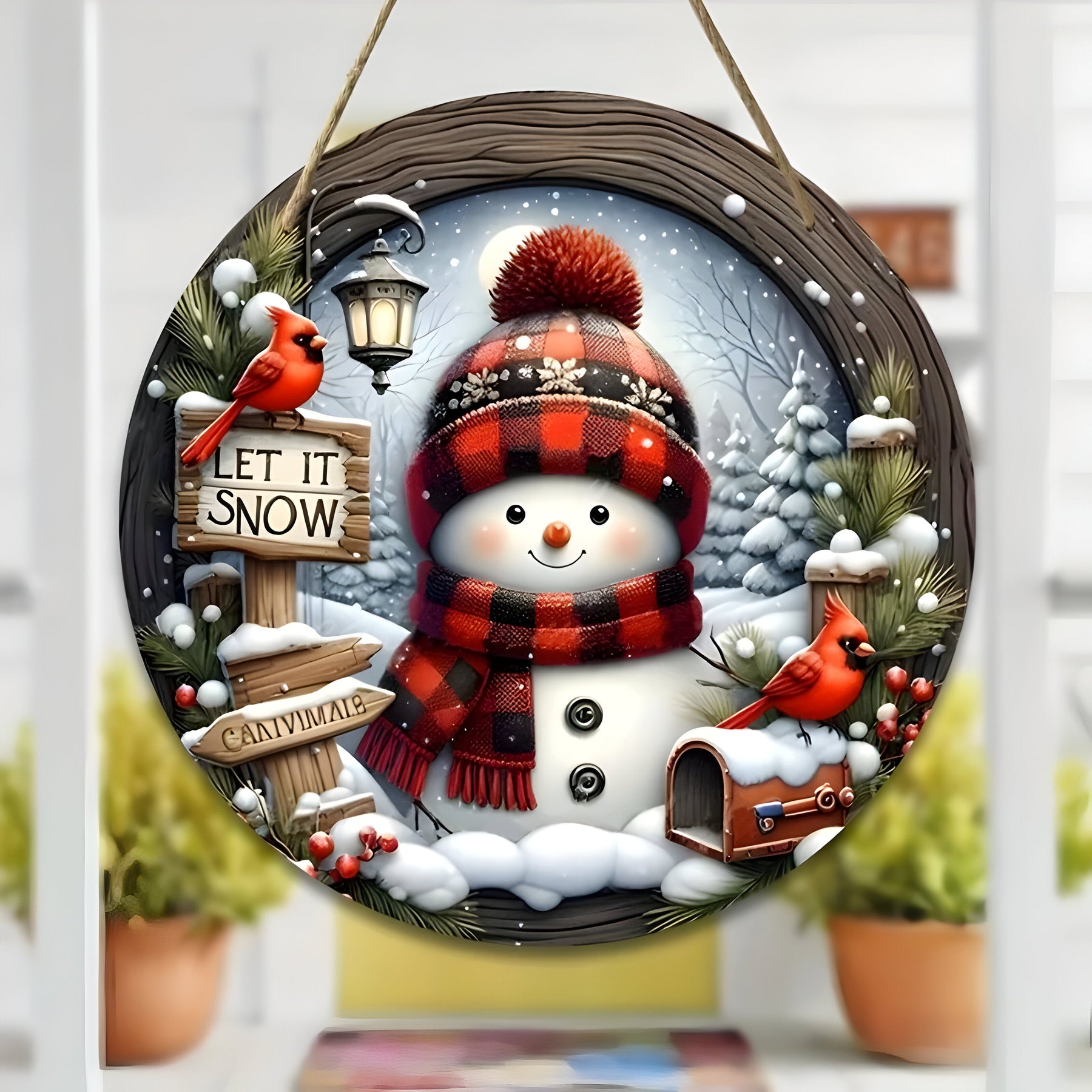 home & garden : Feestelijke elegantie | Kerstmis tafelcentrum acryl krans - Perfect voor wand- of deurdecoratie in van Pantinoshop
