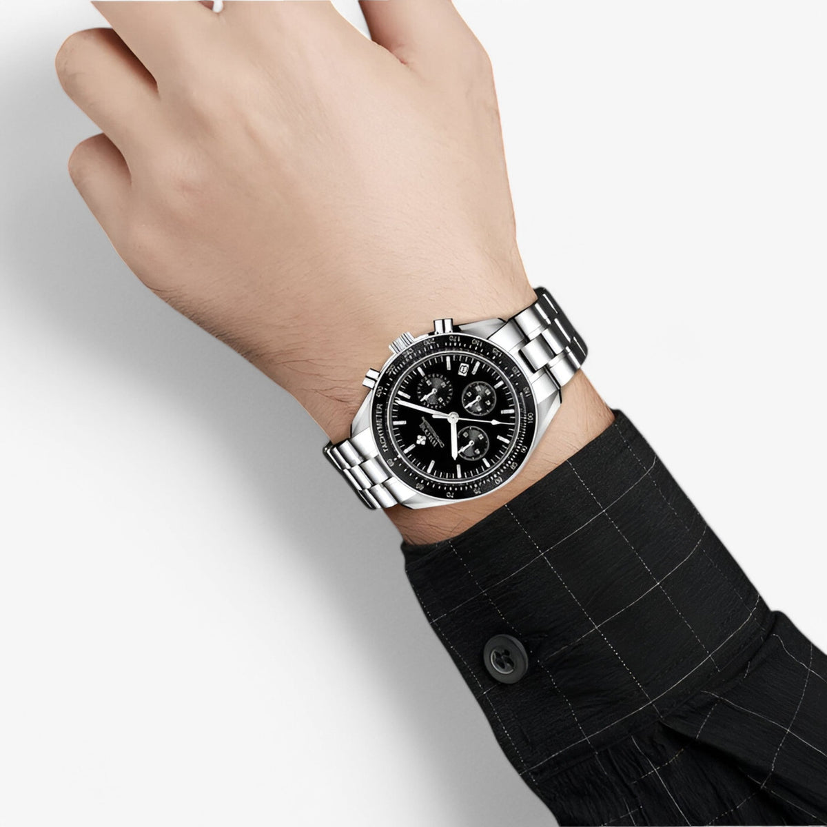 watches : Adrian | Luxe stalen chronograafhorloge in van Pantinoshop