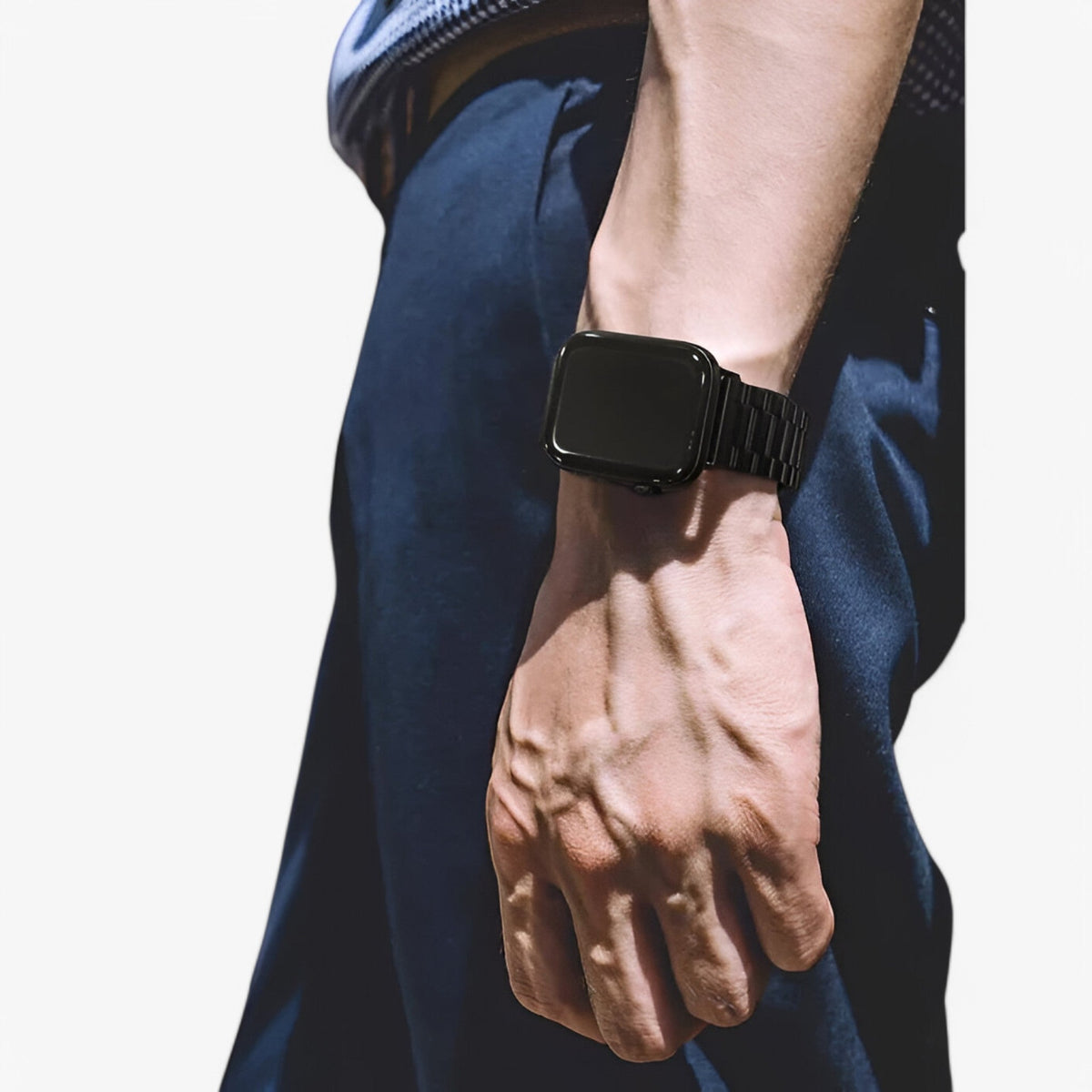 accessories : Yannis | Elegante Stalen Armband voor Apple Watch in van Pantinoshop