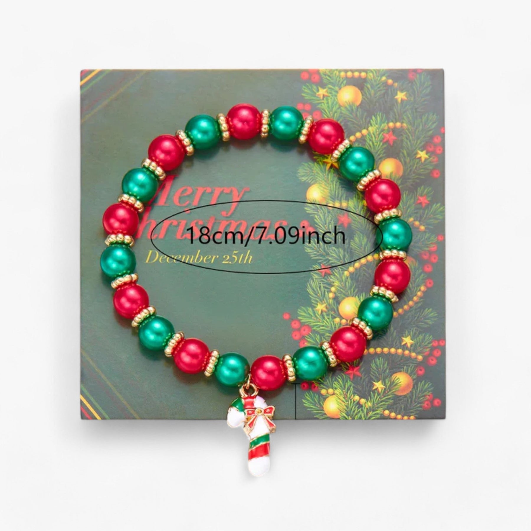 accessories : Feestelijke Sieraden | Armbanden van Rode en Groene Harsparels – Trendy Kerstaccessoires voor Mannen en Vrouwen in 2 van Pantinoshop