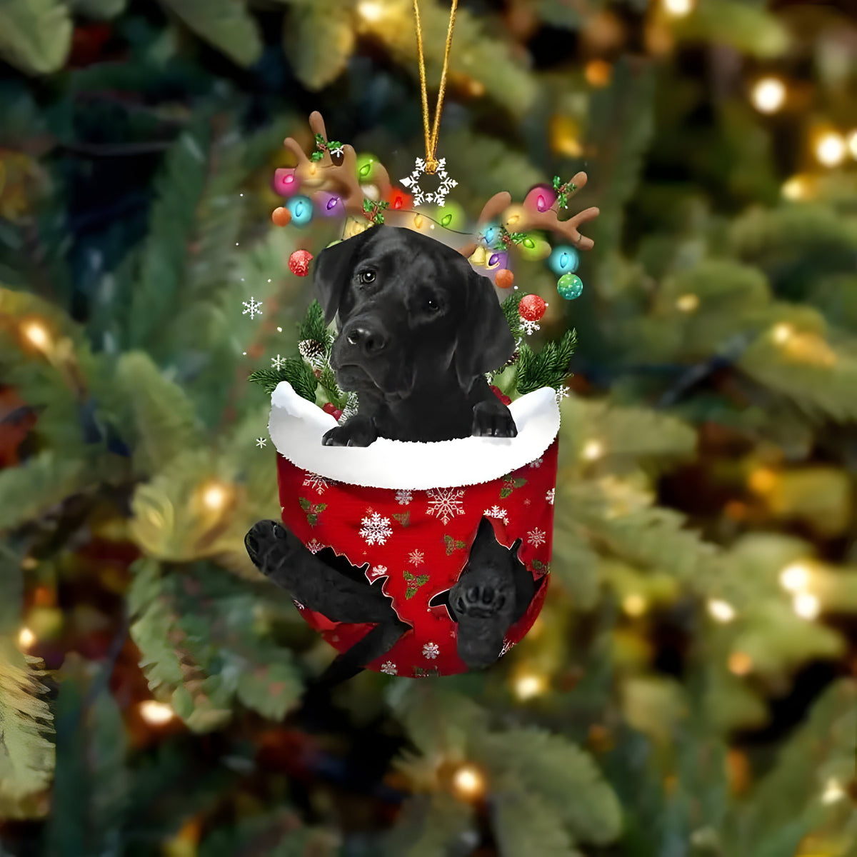 pets : Schattige Pupp Decoratie | Kerstboom Hangertje Hond - Feestelijke Charme en Cadeau voor Hondenliefhebbers in Stijl B van Pantinoshop