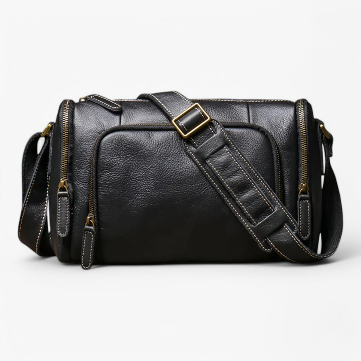 bags : Benjamin | Vintage Schoudertas - Elegant en multifunctioneel in Zwart van Pantinoshop
