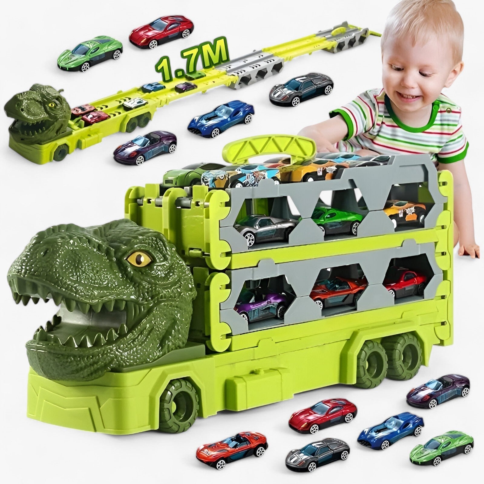 pets : Rex | Dinosaurus Race Truck - Eindeloos plezier in van Pantinoshop