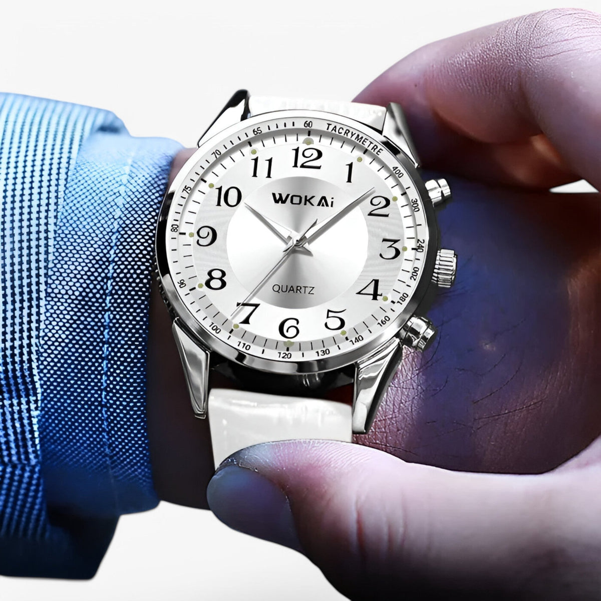 watches : Nael | Casual leren sporthorloge in van Pantinoshop