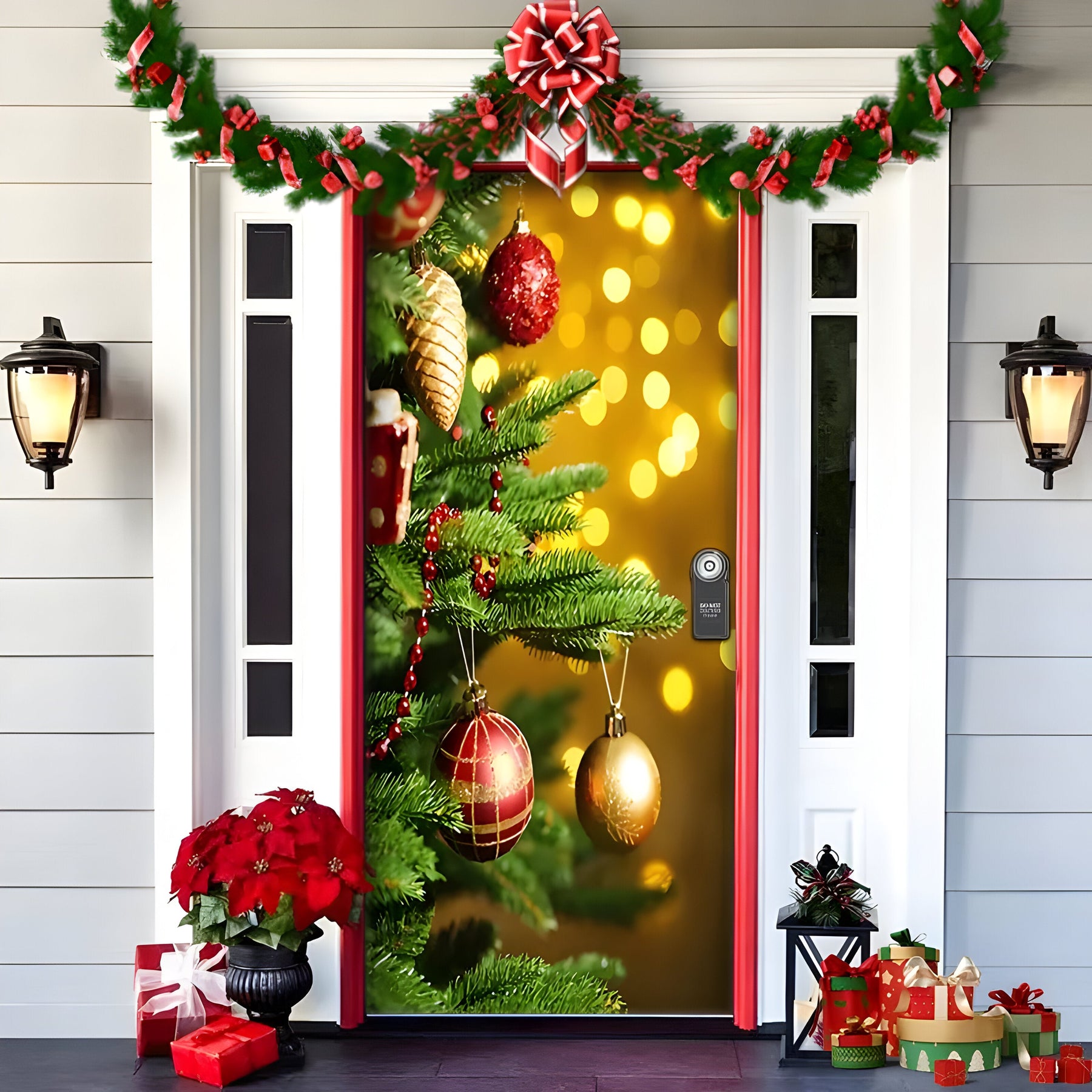 home & garden : HolidayCheer | Kerst Achtergrondbanner van Polyester - Creëer een Feestelijke Sfeer voor Uw Decoraties in Stijl-16 van Pantinoshop