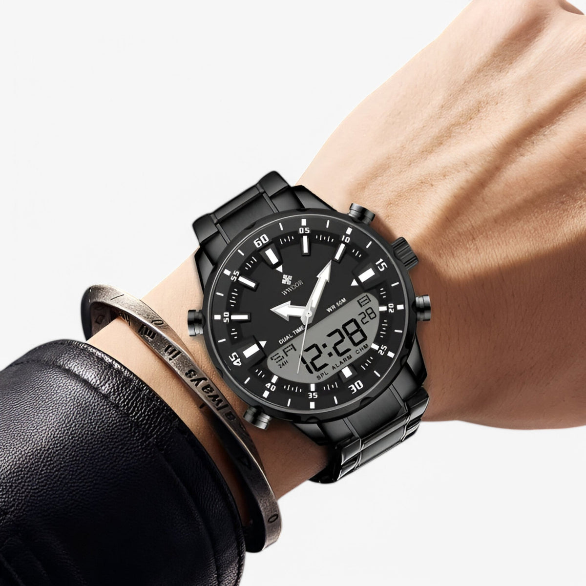 watches : Eli | Luxe militair horloge van staal in van Pantinoshop