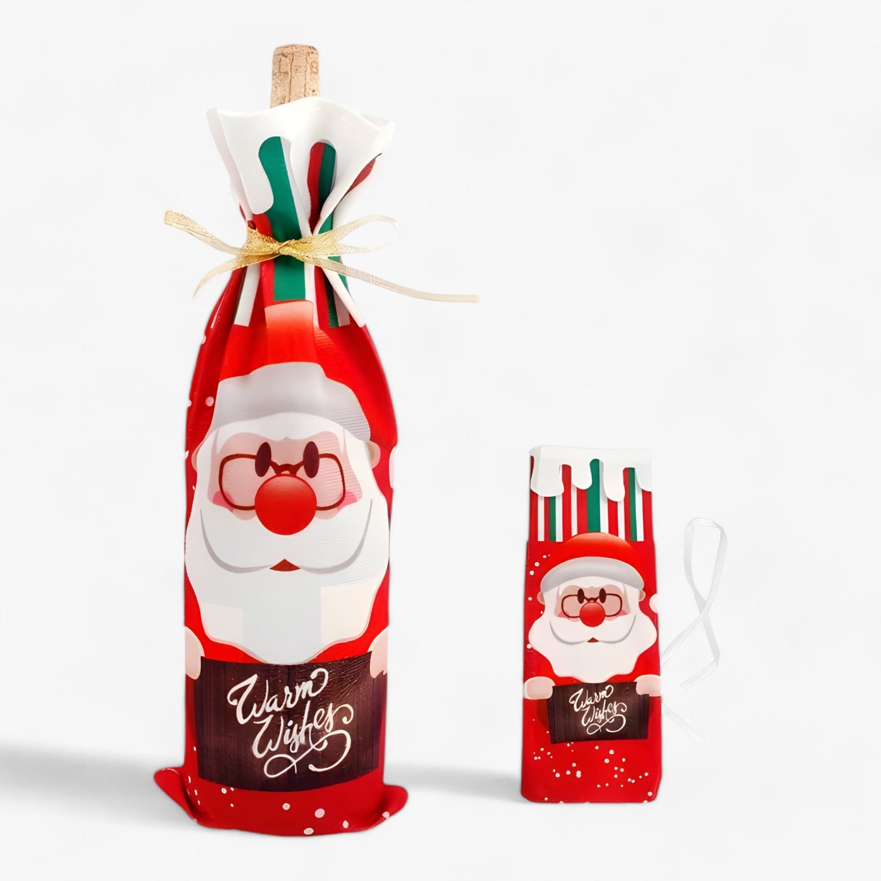 home & garden : FengRise Decoratie | Flessenhoes Kerstman - Kerstsocken Cadeaustandaard - Kerstservies - Nieuwjaarsgeschenk in 3 14x16cm van Pantinoshop
