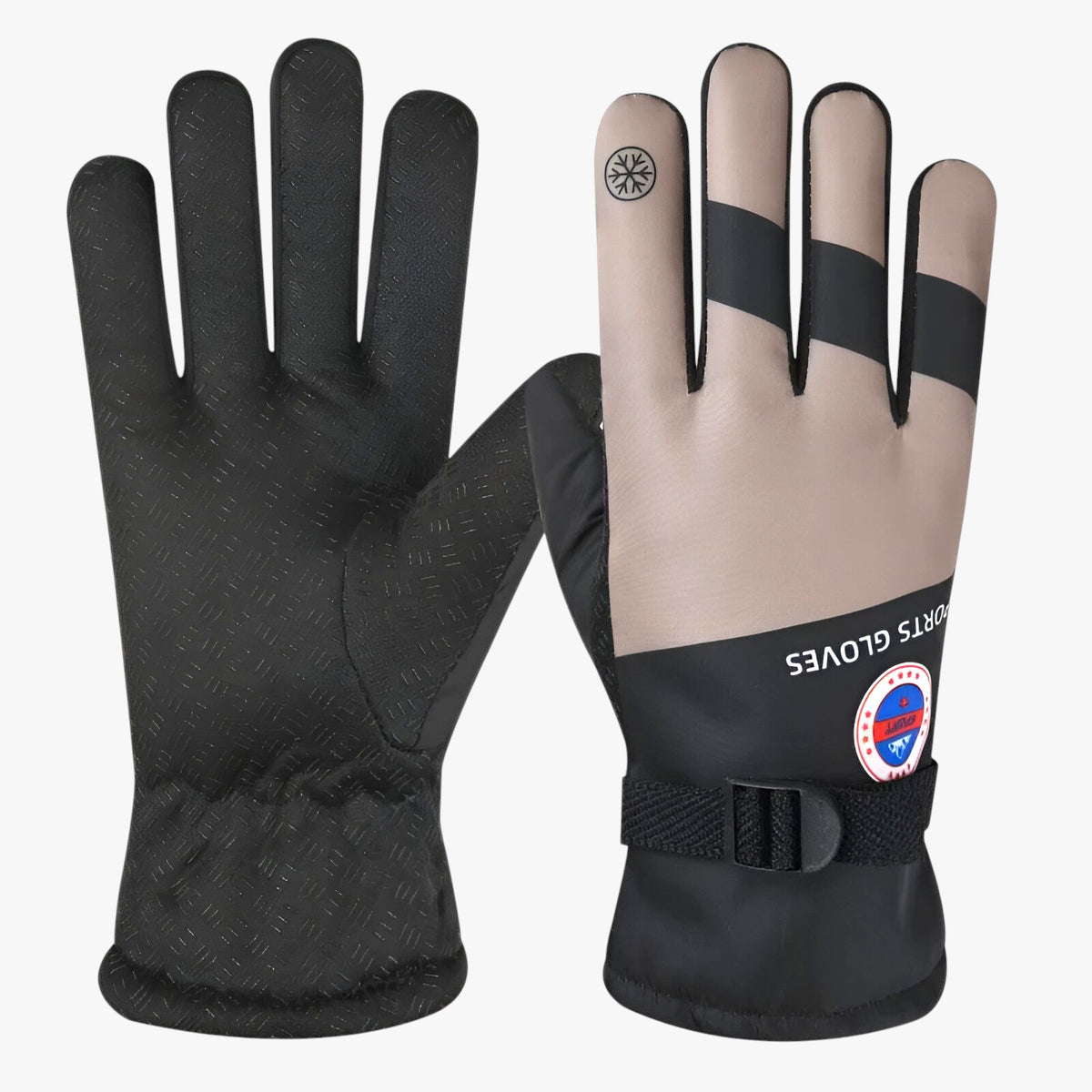 men's fashion : Drake | Warme Winterhandschoenen - Waterdicht en Antislip in Koffie Één maat van Pantino