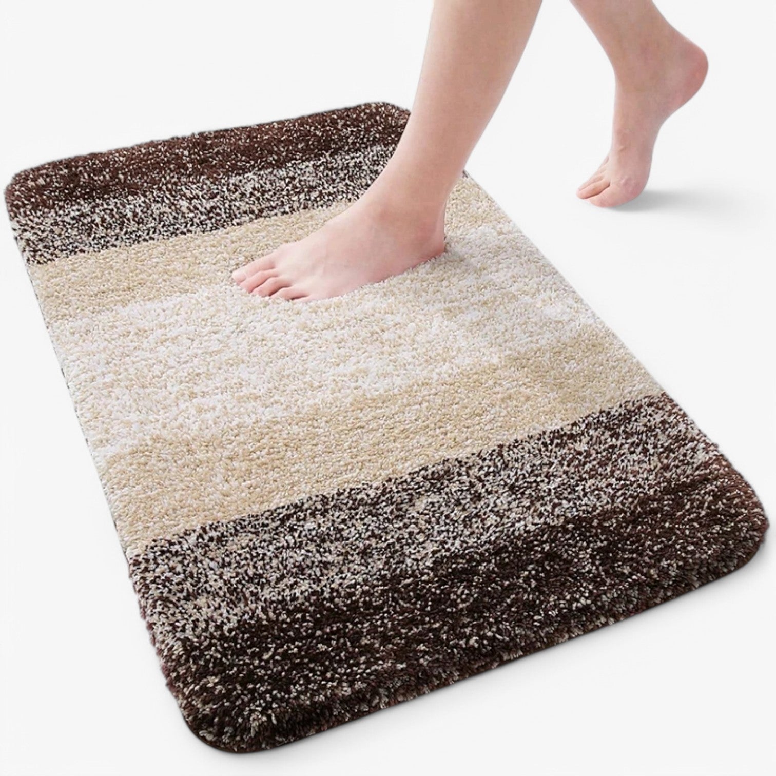 Heidi Droge voeten in een handomdraai - Superabsorberende antislip badmat- €25 : Heidi Droge voeten in een handomdraai - Superabsorberende antislip badmat in Bruin van Pantinoshop
