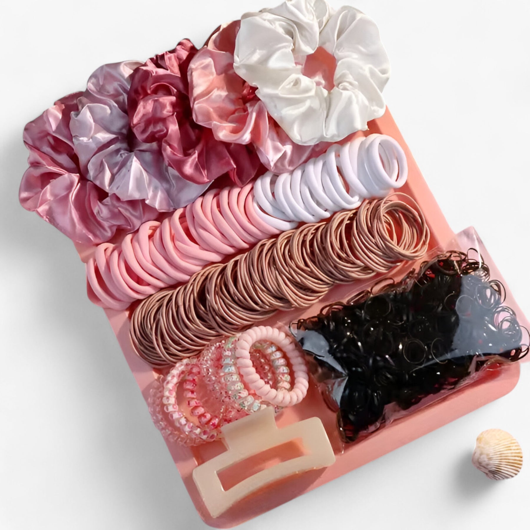 Fleur | Modieuze Roze Haaraccessoire Set - €25 : Fleur | Modieuze Roze Haaraccessoire Set in 1 van Pantinoshop