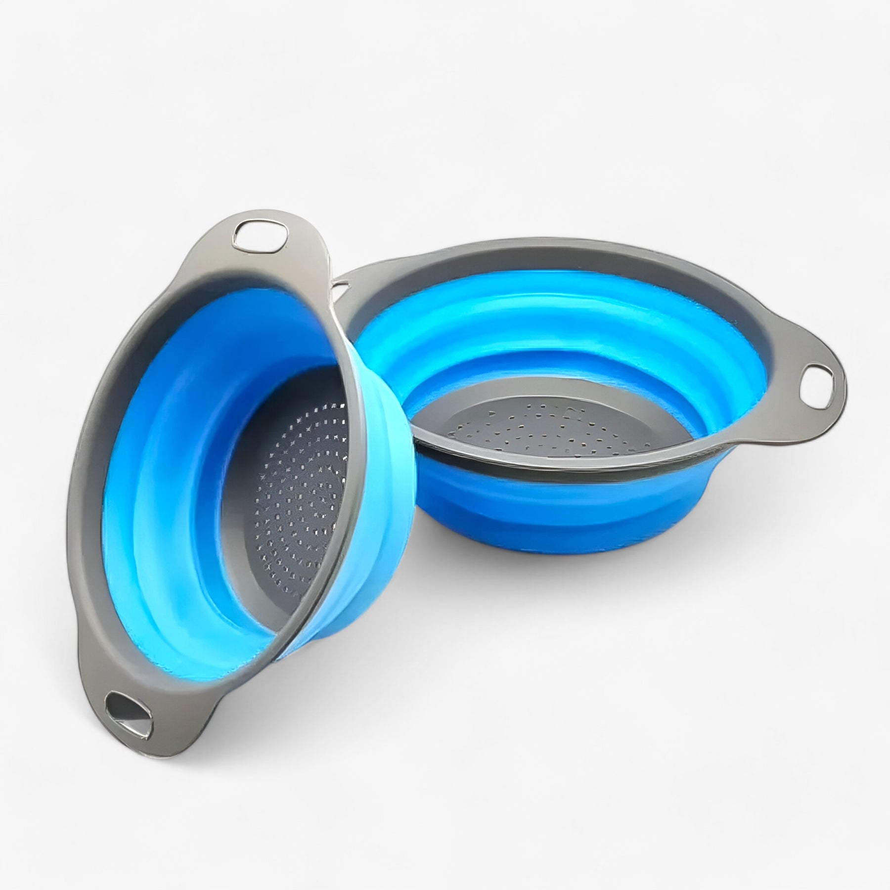home & garden : Mila | Opvouwbare Zeef en Wasmand voor Groente & Fruit in Blauw van Pantinoshop