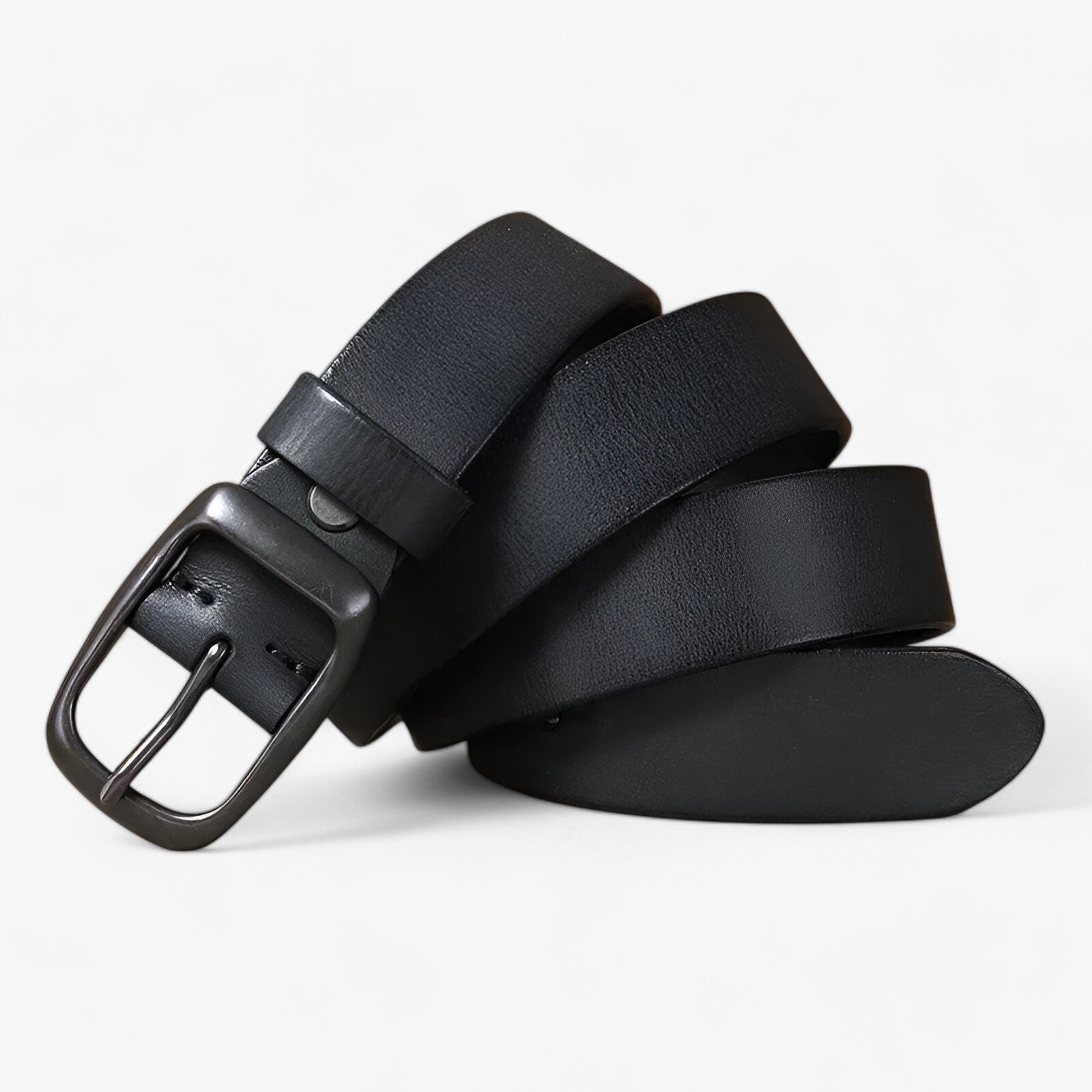 men's fashion : Jaze | Koeienhuid Leren Cowboyriem in Zwart van Pantinoshop