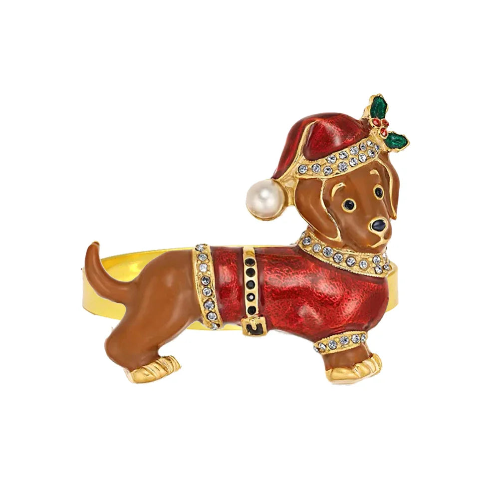 home & garden : Vakantie Elegantie | 6 Kerstservettenringen met Dennenappels - Perfect in L van Pantinoshop