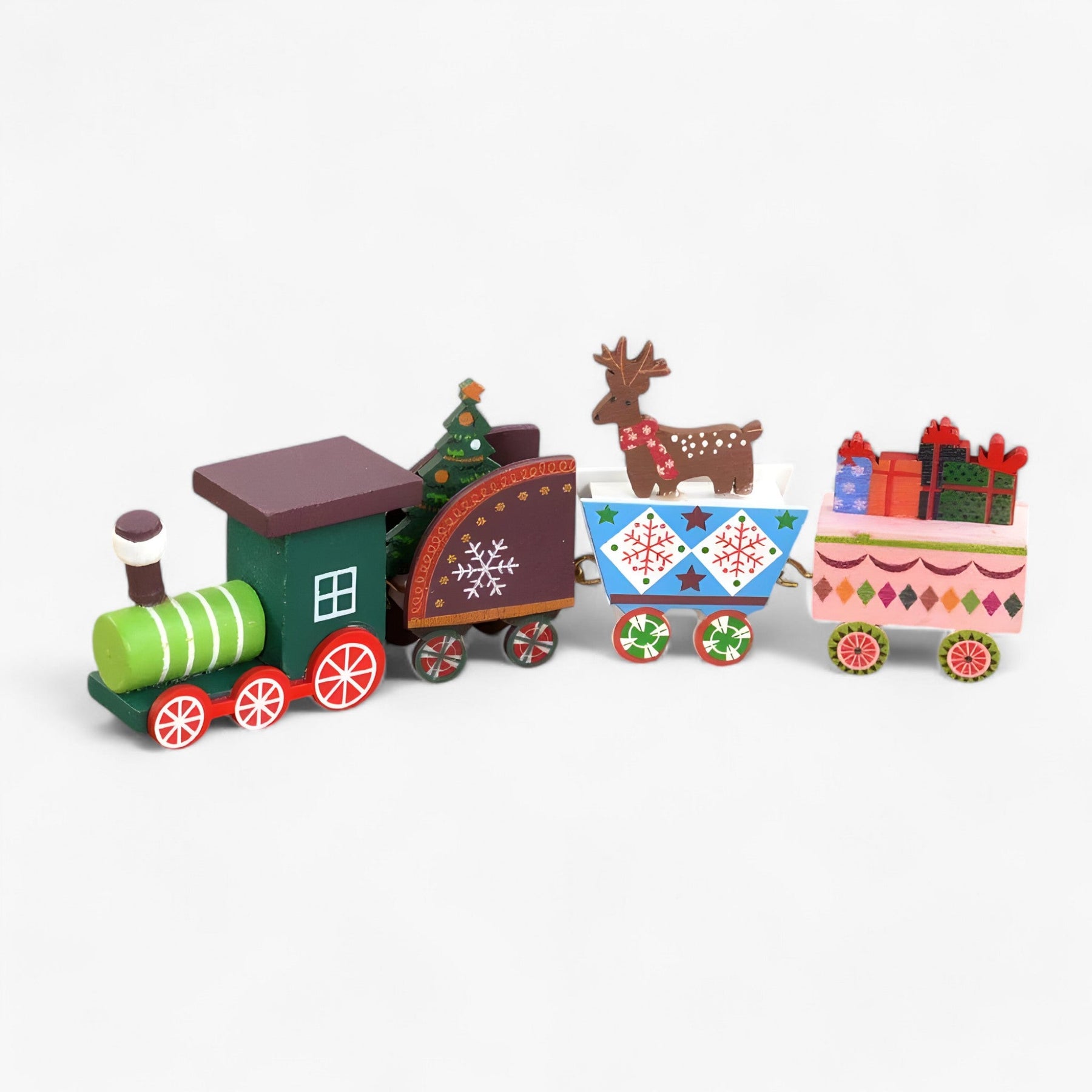 home & garden : Eigenzinnigheid | Kerst houten treinornament - feestelijk decor en cadeau voor kinderen in Stijl4 van Pantino