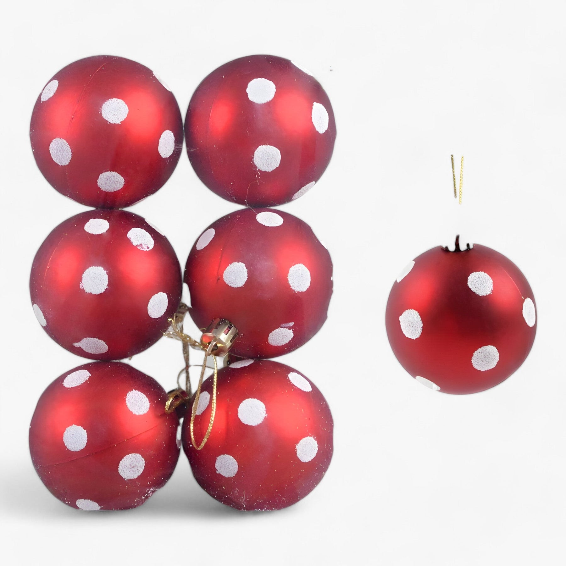home & garden : Kerstmis | 6 stuks kerstballen - ideale decoratie voor de boom in C 6cm van Pantinoshop
