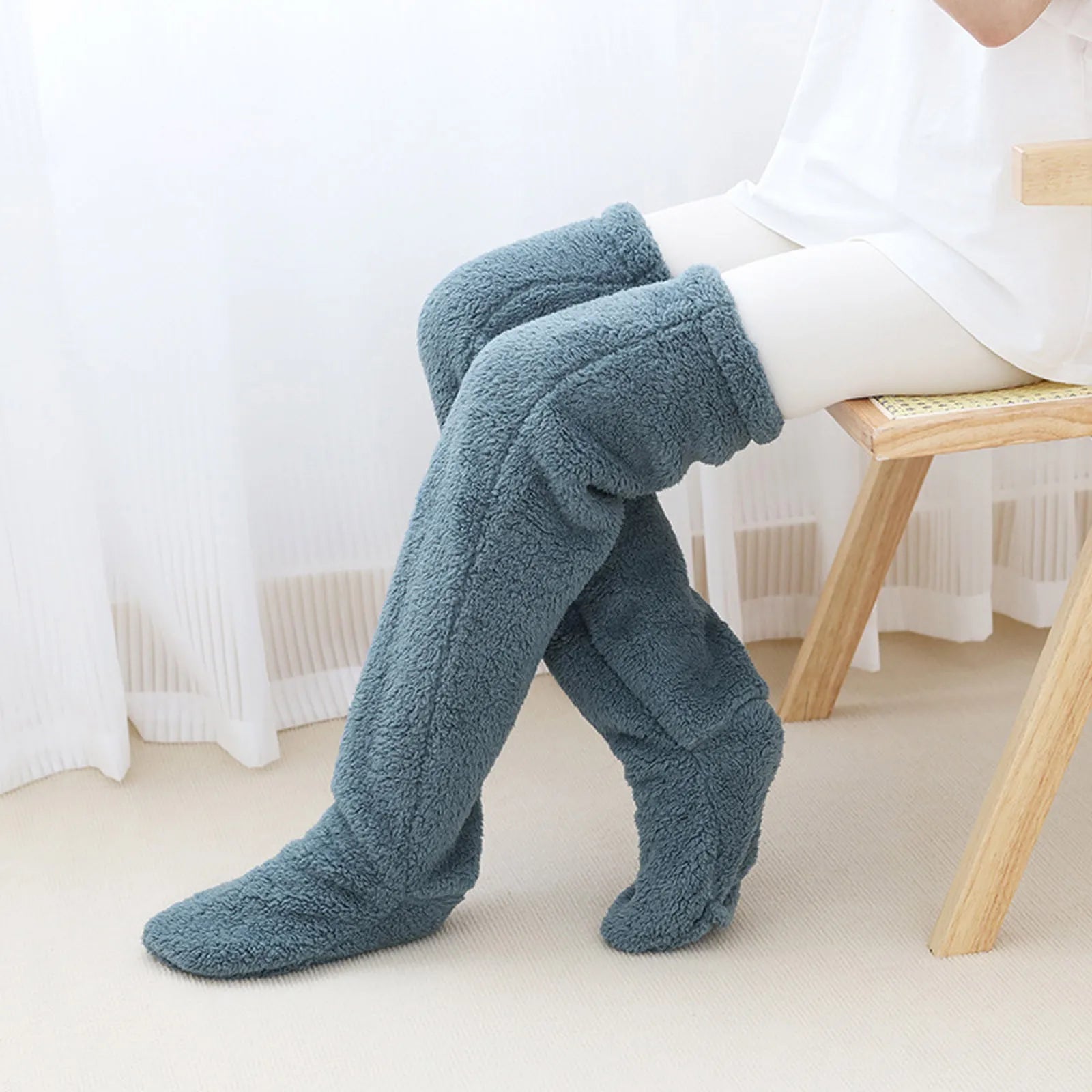men's fashion : ComfySocks - Blijf knus en warm deze winter! in Blauw One Size van Pantino