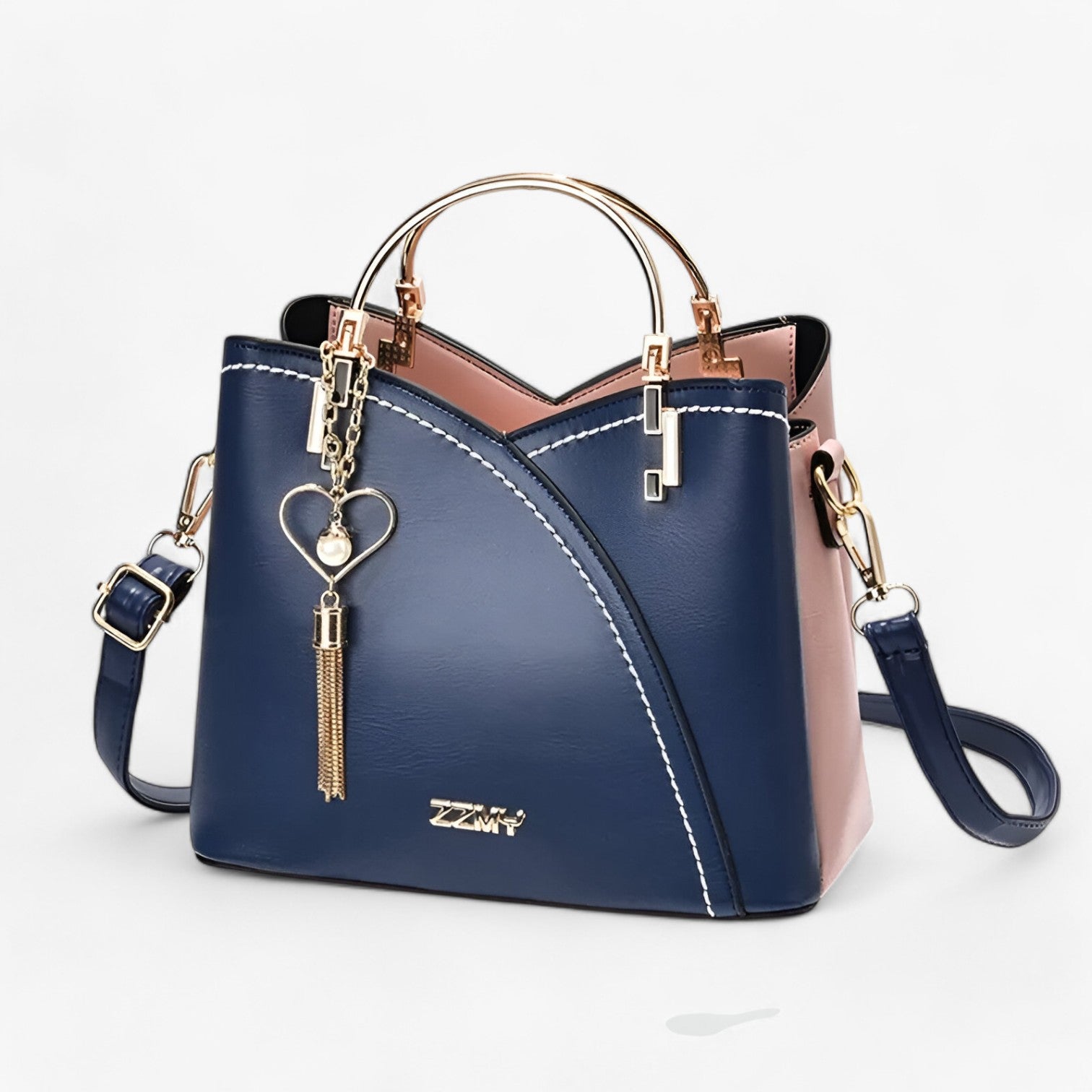 Loisa | Elegante en veelzijdige leren crossbodytas voor vrouwen in trendy kleuren - €25 : Loisa | Elegante en veelzijdige leren crossbodytas voor vrouwen in trendy kleuren in Donkerblauw van Pantinoshop