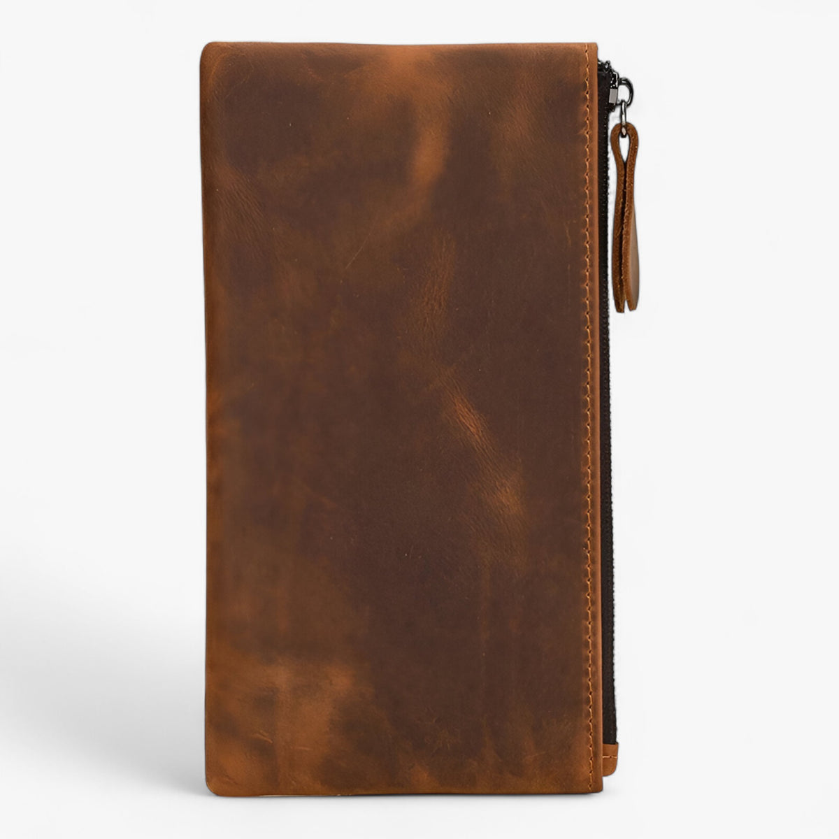 bags : Lederen Portemonnee Heren – Grote Capaciteit in Lichtbruin van Pantino