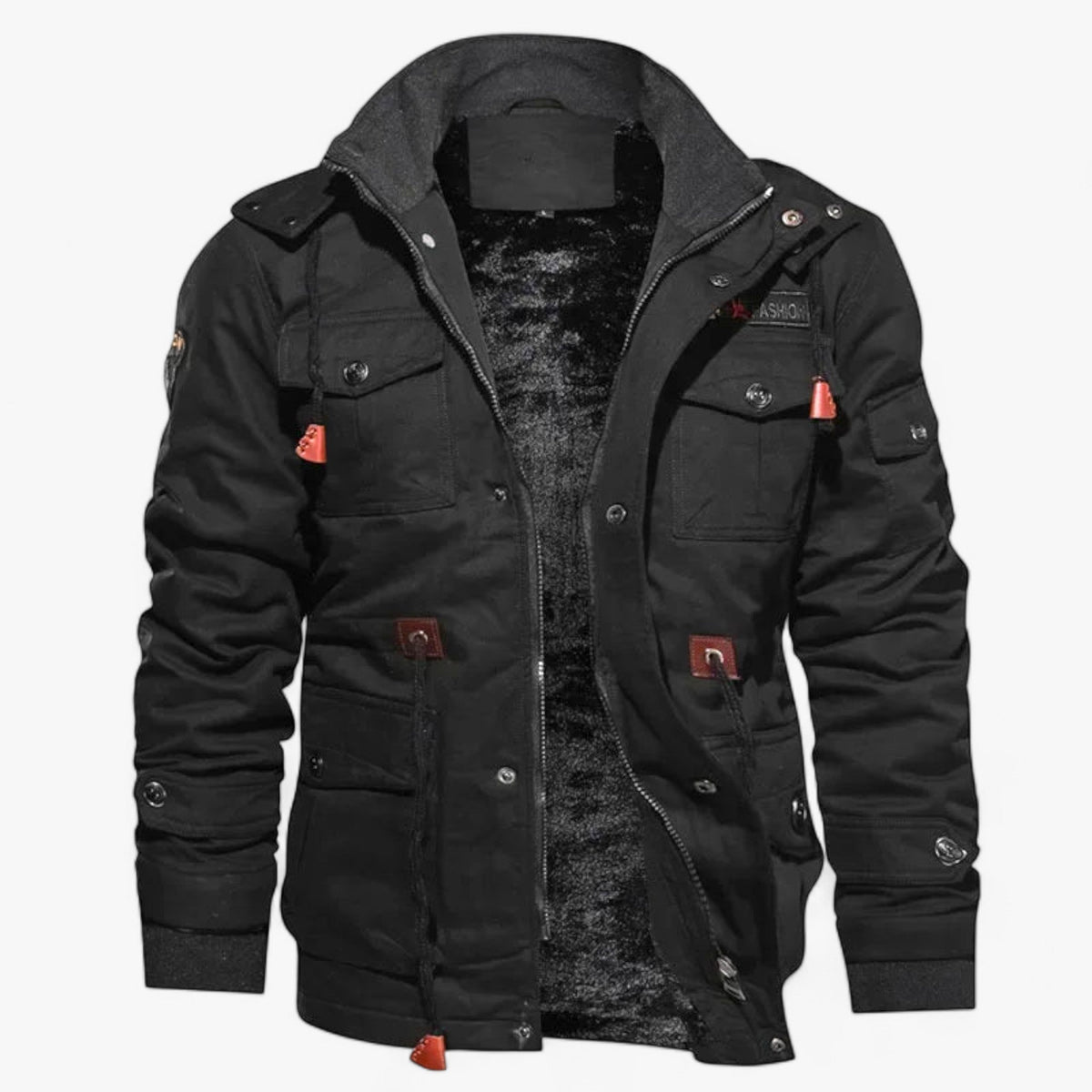 men's fashion : Cillian | Tactische Bomberjack voor Mannen - Warmte en Veelzijdigheid voor de Winter in Zwart van Pantino