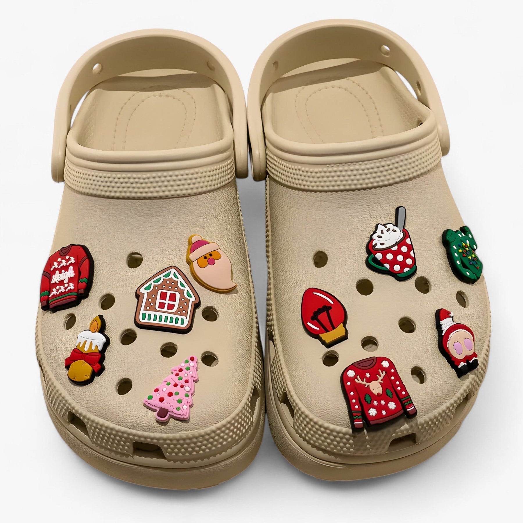 accessories : Charms | Feestelijke Kerstboom en Sneeuwvlokken van PVC - Leuk Accessoires voor Kinderschoenen in van Pantinoshop
