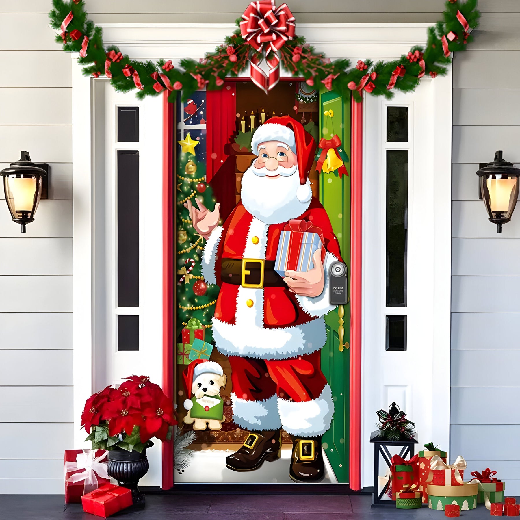 home & garden : HolidayCheer | Kerst Achtergrondbanner van Polyester - Creëer een Feestelijke Sfeer voor Uw Decoraties in Stijl-2 van Pantinoshop