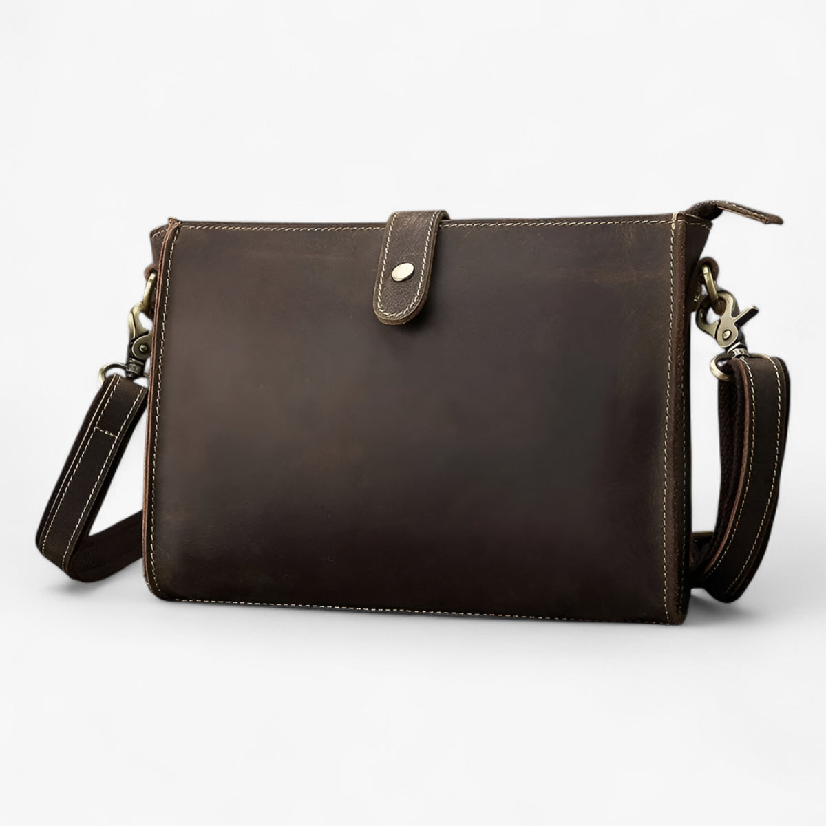 bags : Bruin Mini Tas met Polsband in van Pantino