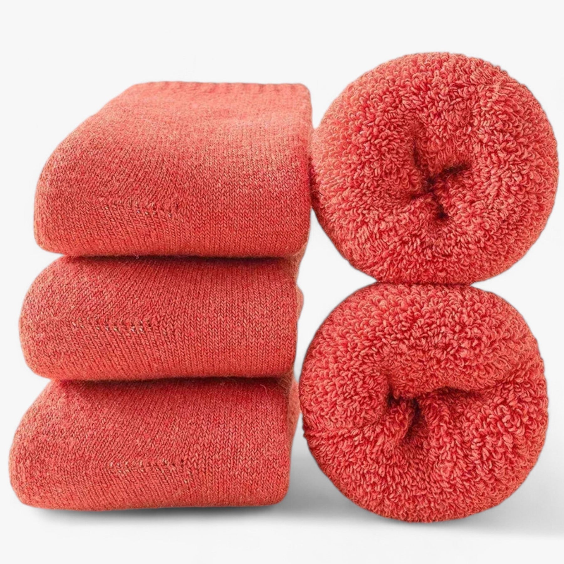 other : Jean | Thermowollen sokken - Comfortabel en veelzijdig in Watermeloenrood van Pantinoshop
