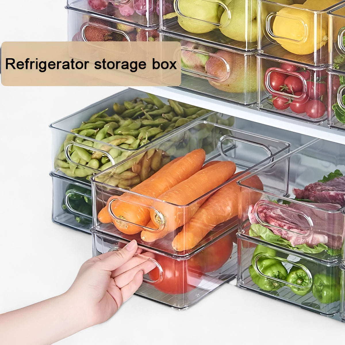 home & garden : FreshKeeper | Transparante Koelkast Organizer in van Pantino