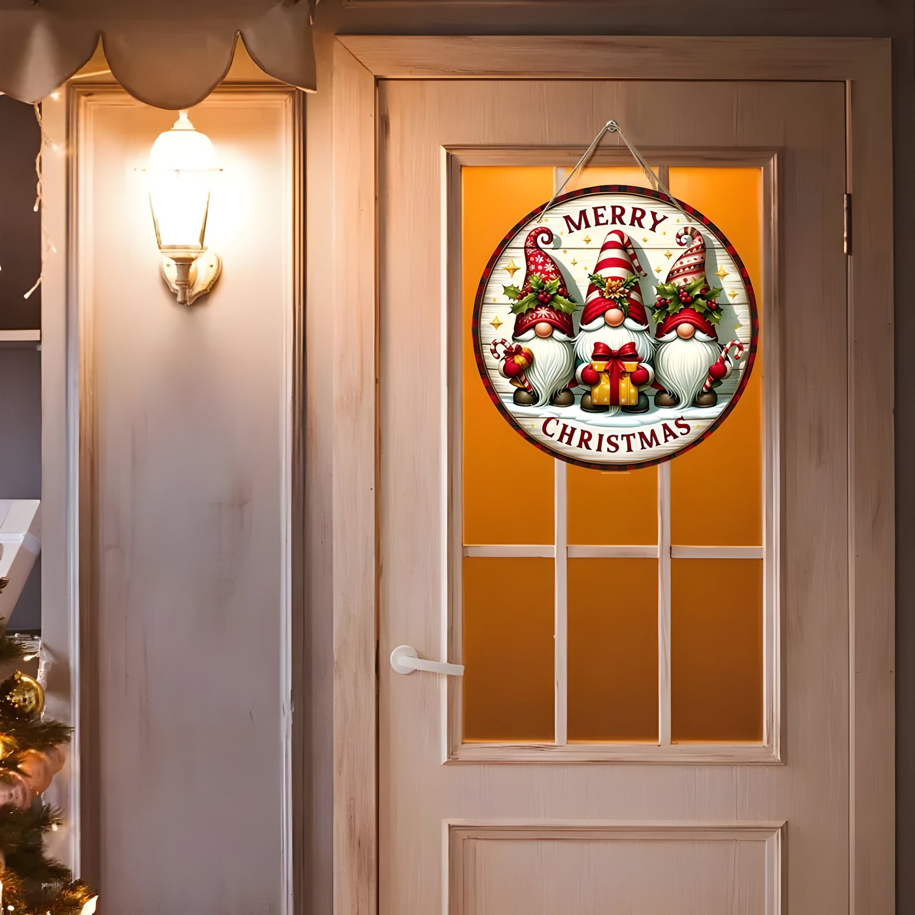 home & garden : Feestdecoratie van Emily | Houten Kerstgnom Paneel - Voeg een Fantasievolle Touch Toe in van Pantinoshop
