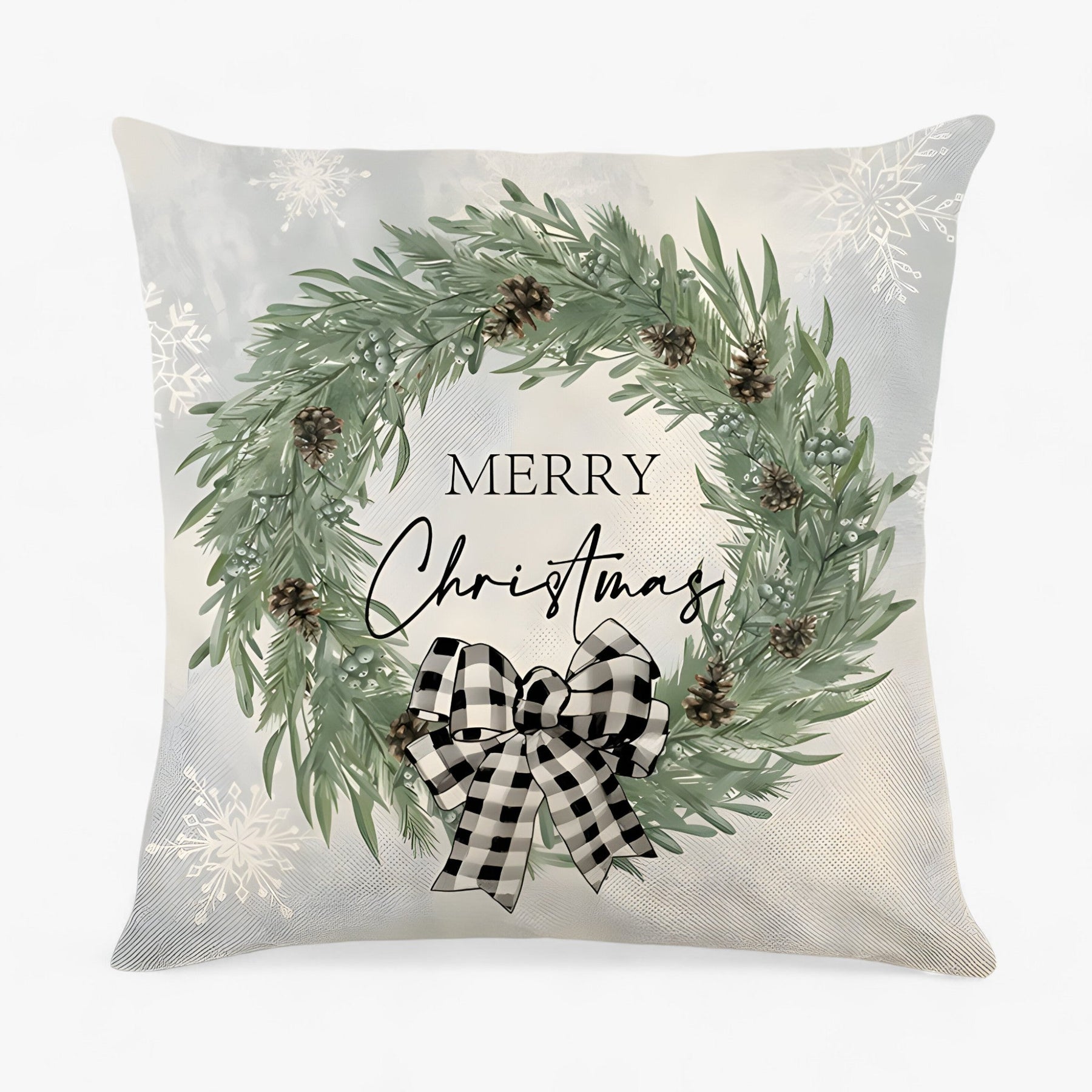 home & garden : Frosty | Housse de Coussin en Lin de Noël - Décor Festif et Confortable pour la Maison in 5 van Pantinoshop