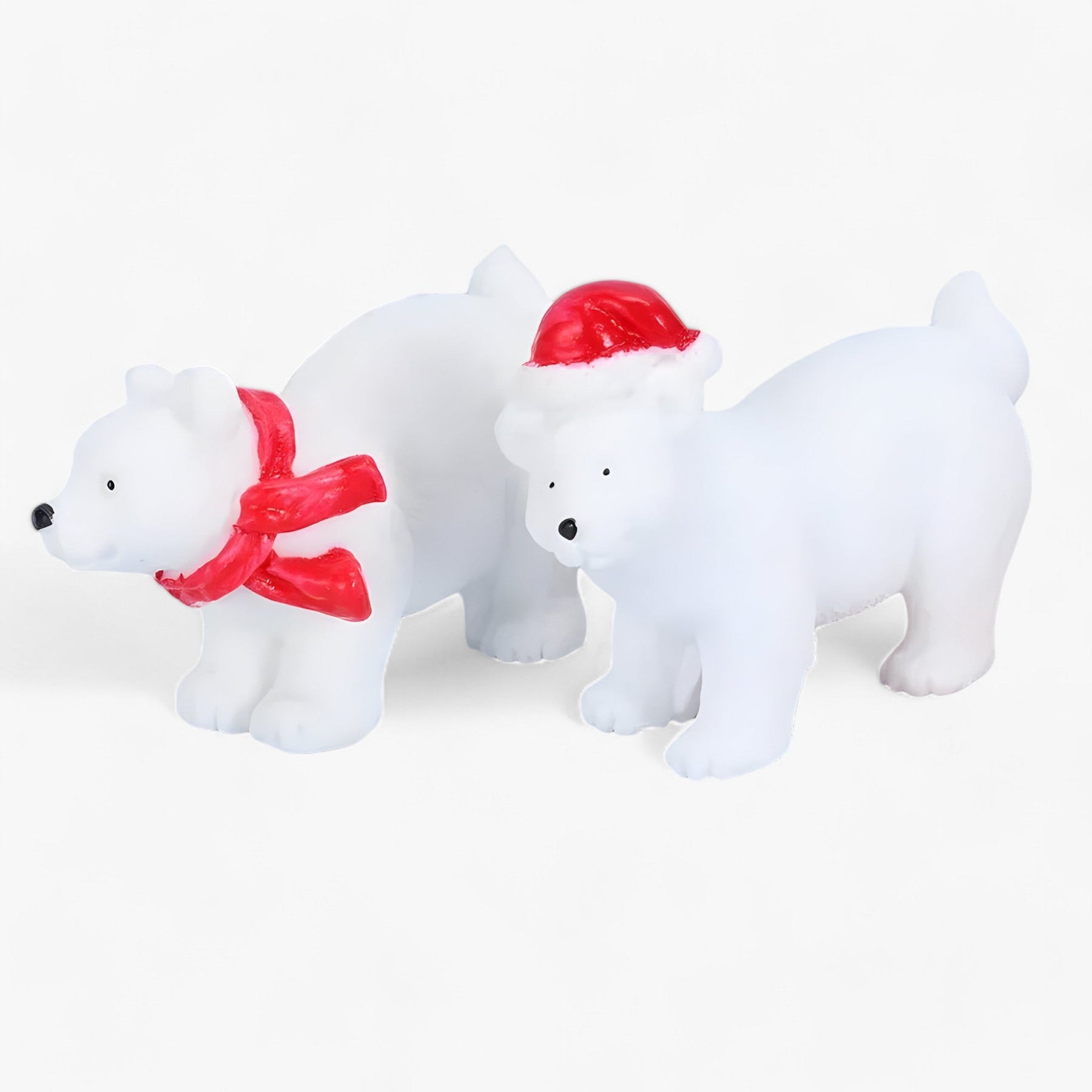 home & garden : Léo | Set van Miniatuur Figuren van IJsberen - Kerstdecoratie en DIY Accessoires voor Besneeuwd Landschap in van Pantinoshop